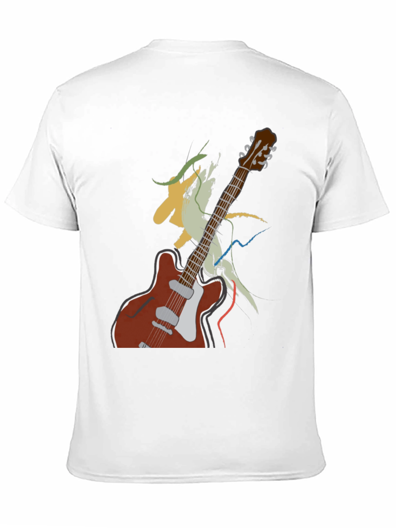 Guitar Graphic Tee - Artistic Music Lover Shirt