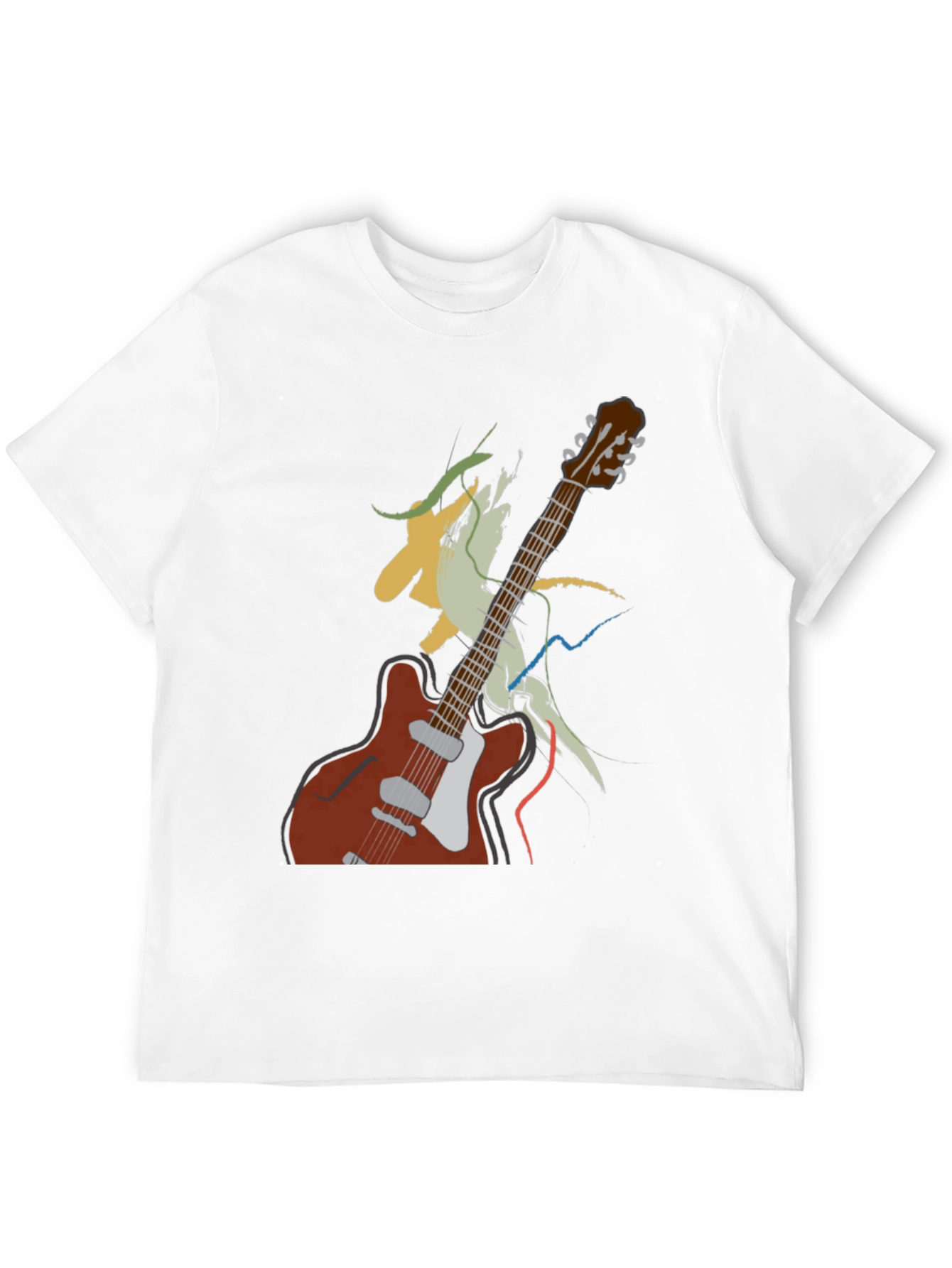 Guitar Graphic Tee - Artistic Music Lover Shirt