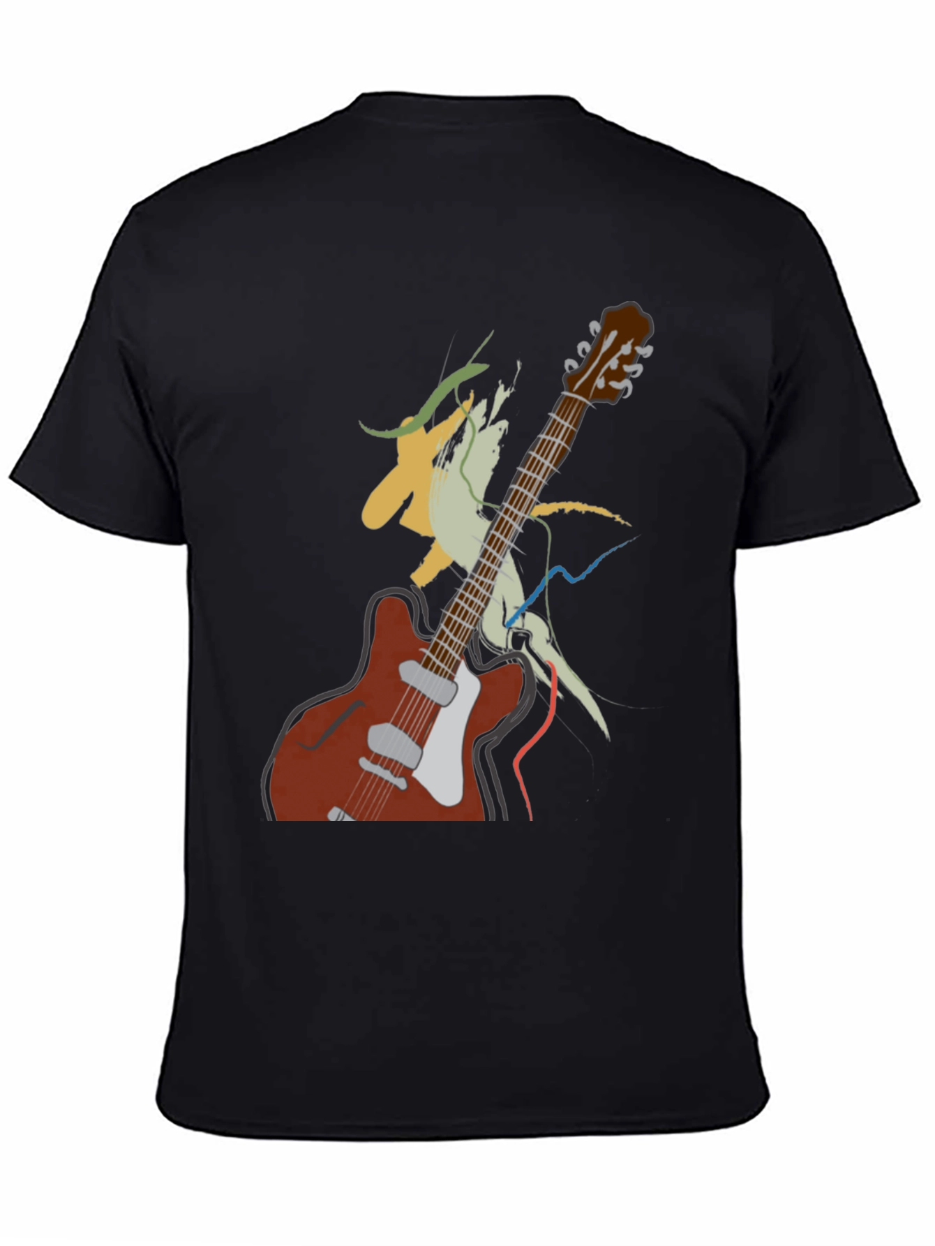Guitar Graphic Tee - Artistic Music Lover Shirt