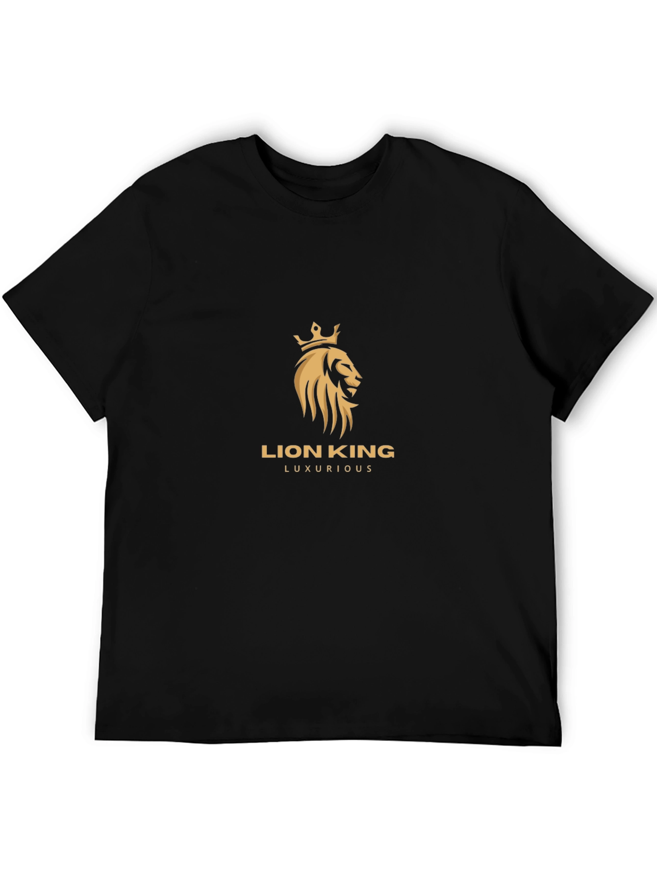 Lion King Luxurious Black T-Shirt