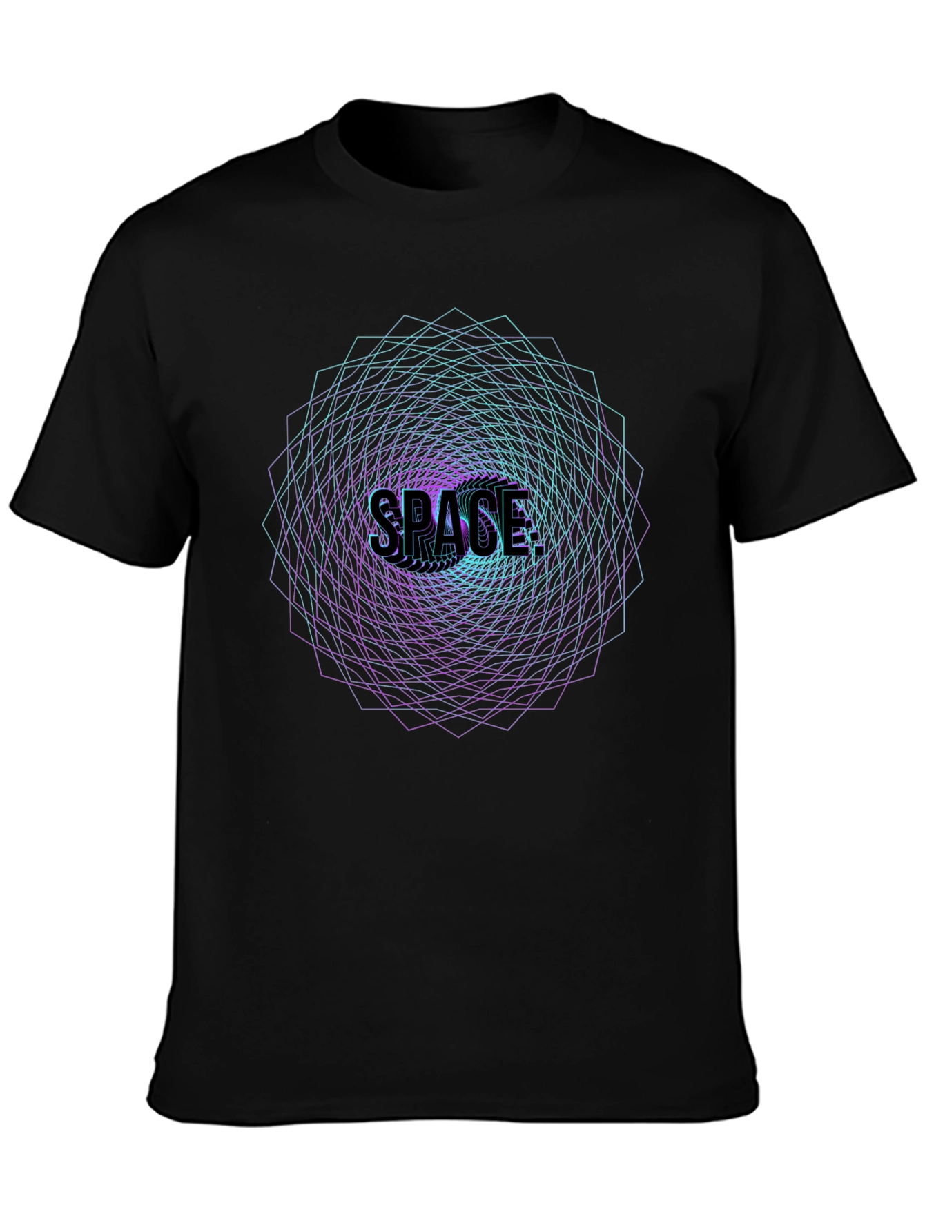 Space Vortex Graphic Tee - Premium Comfort