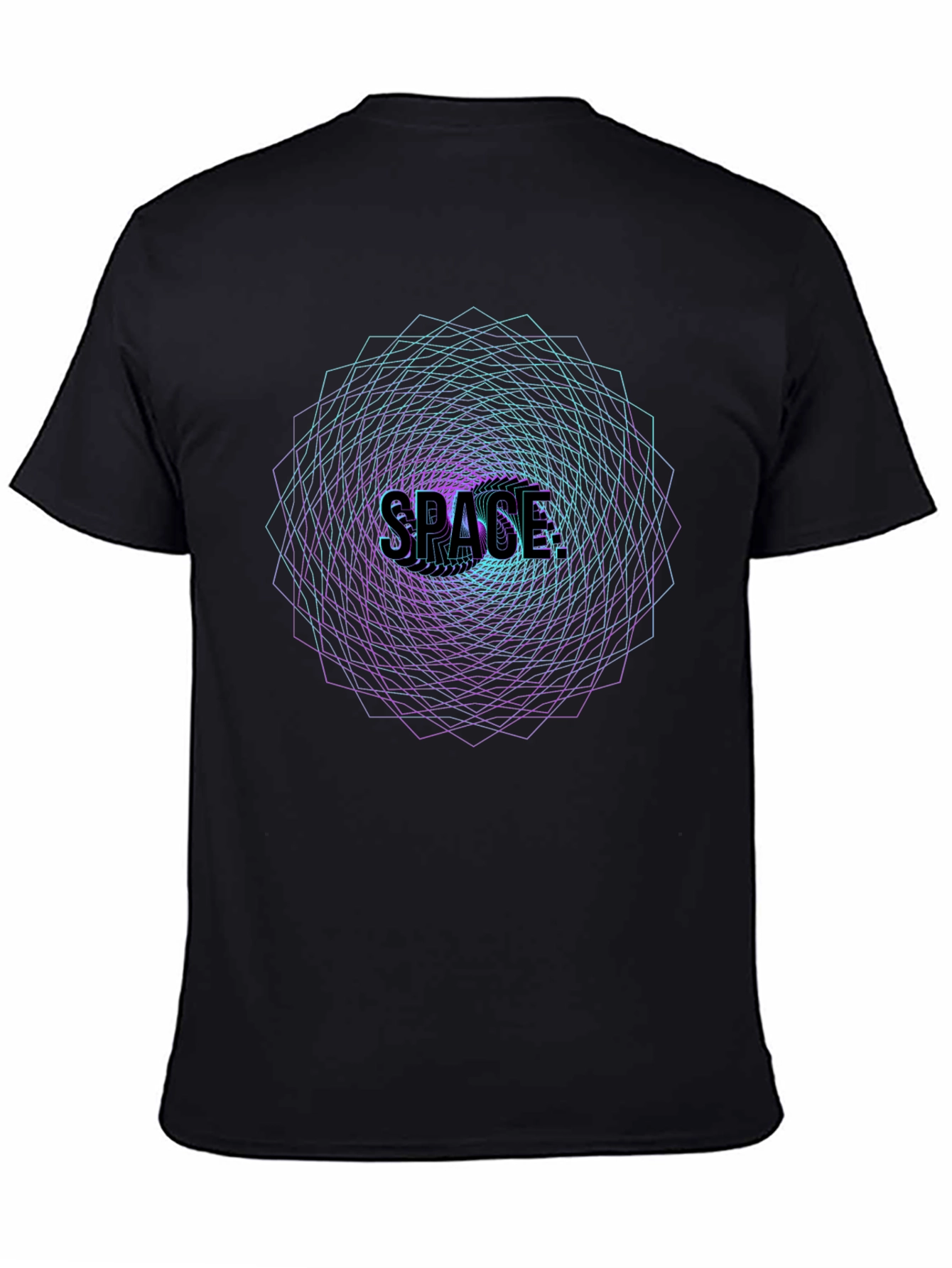 Space Vortex Graphic Tee - Premium Comfort