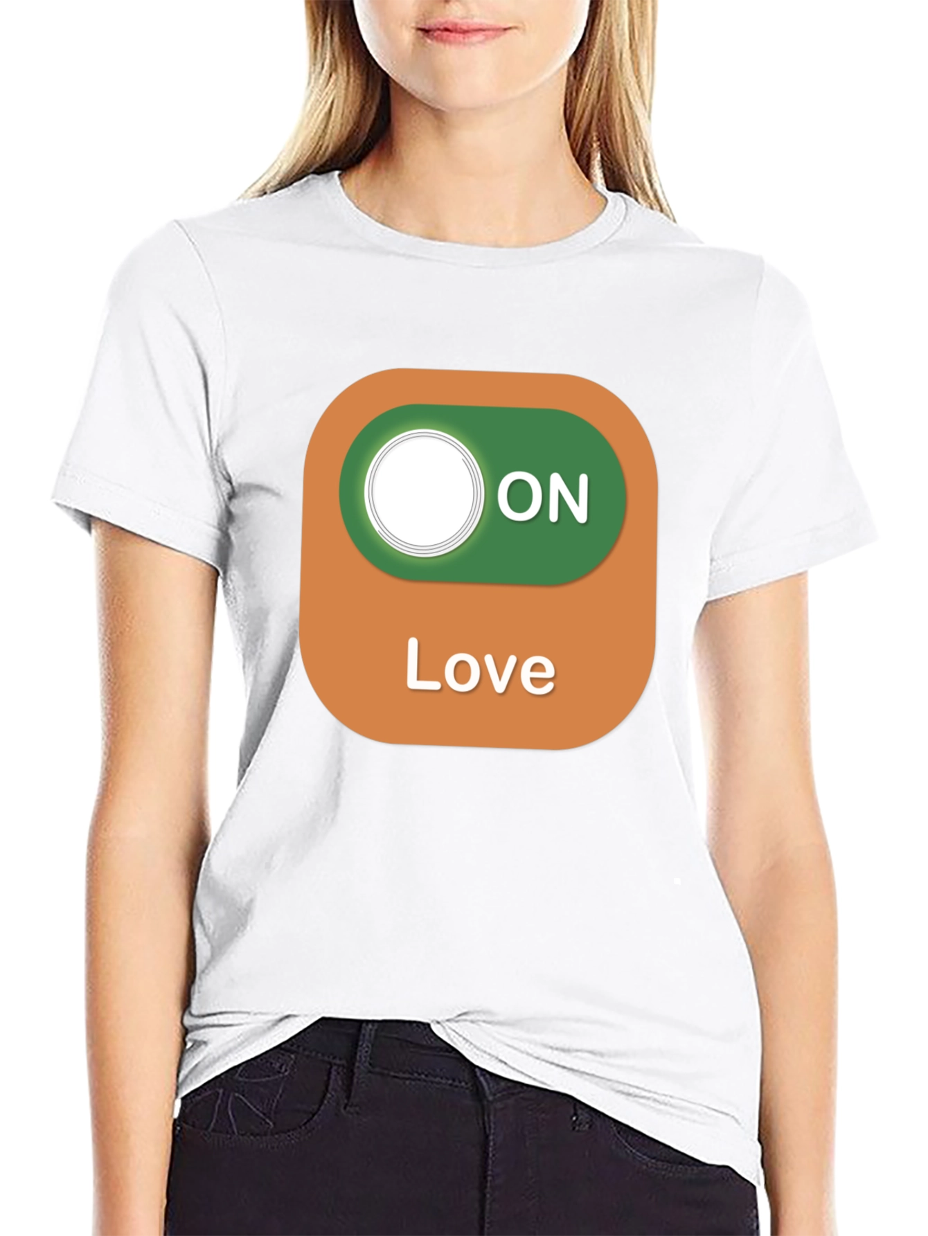 Love On Toggle Black T-Shirt