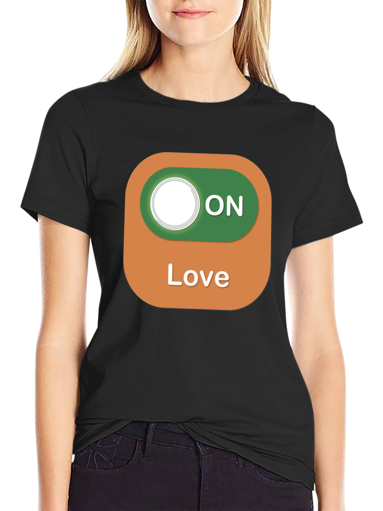 Love On Toggle Black T-Shirt