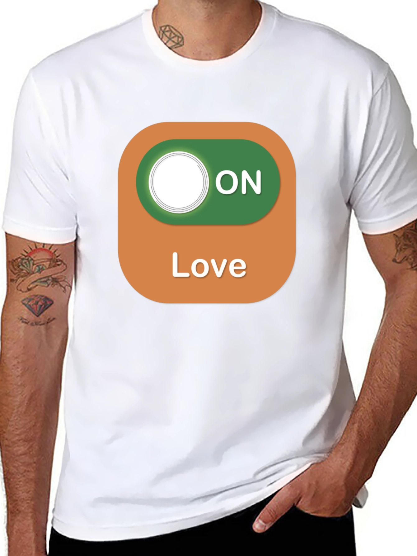 Love On Toggle Black T-Shirt