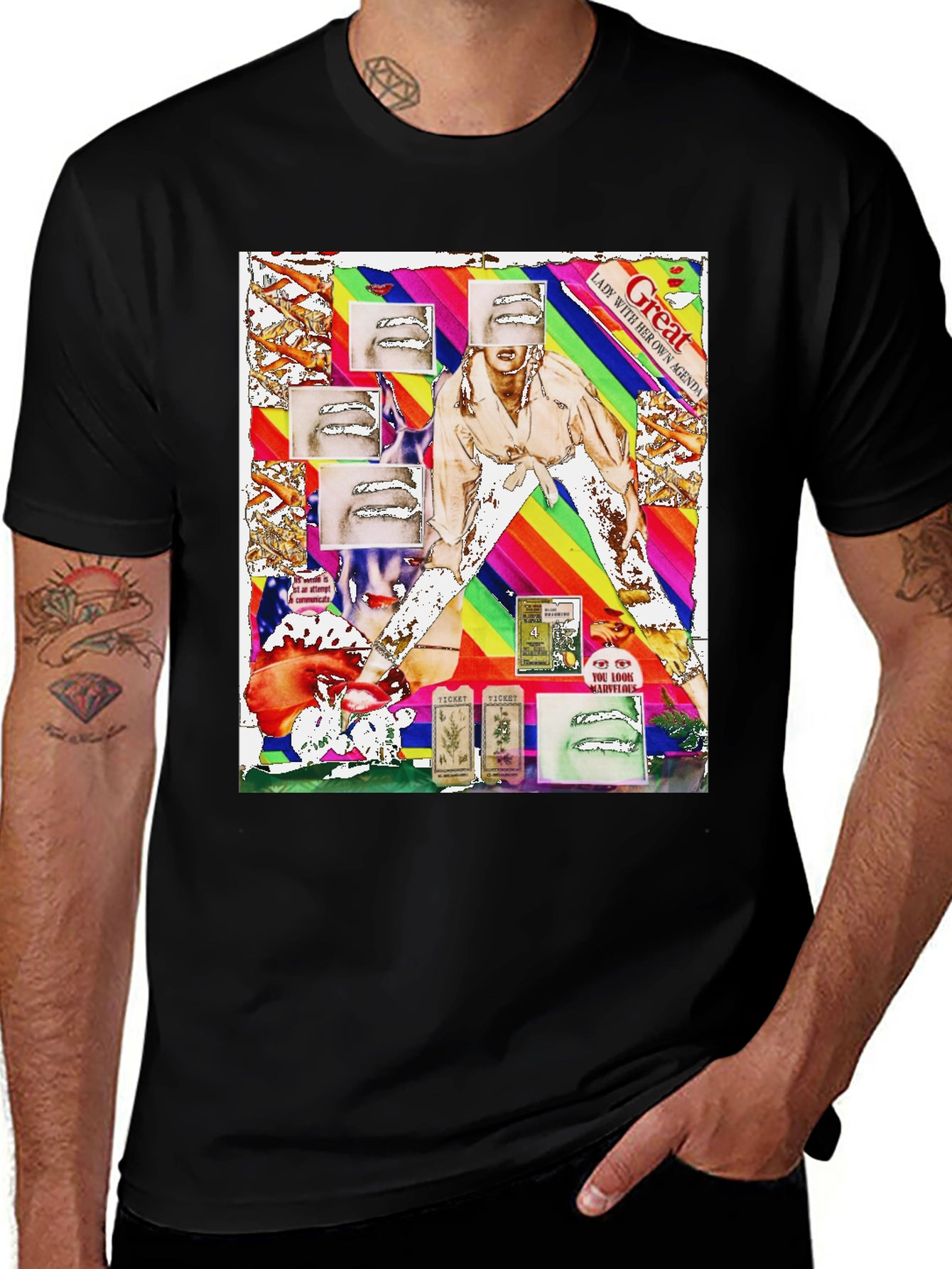 Unique Graphic Print T-Shirt
