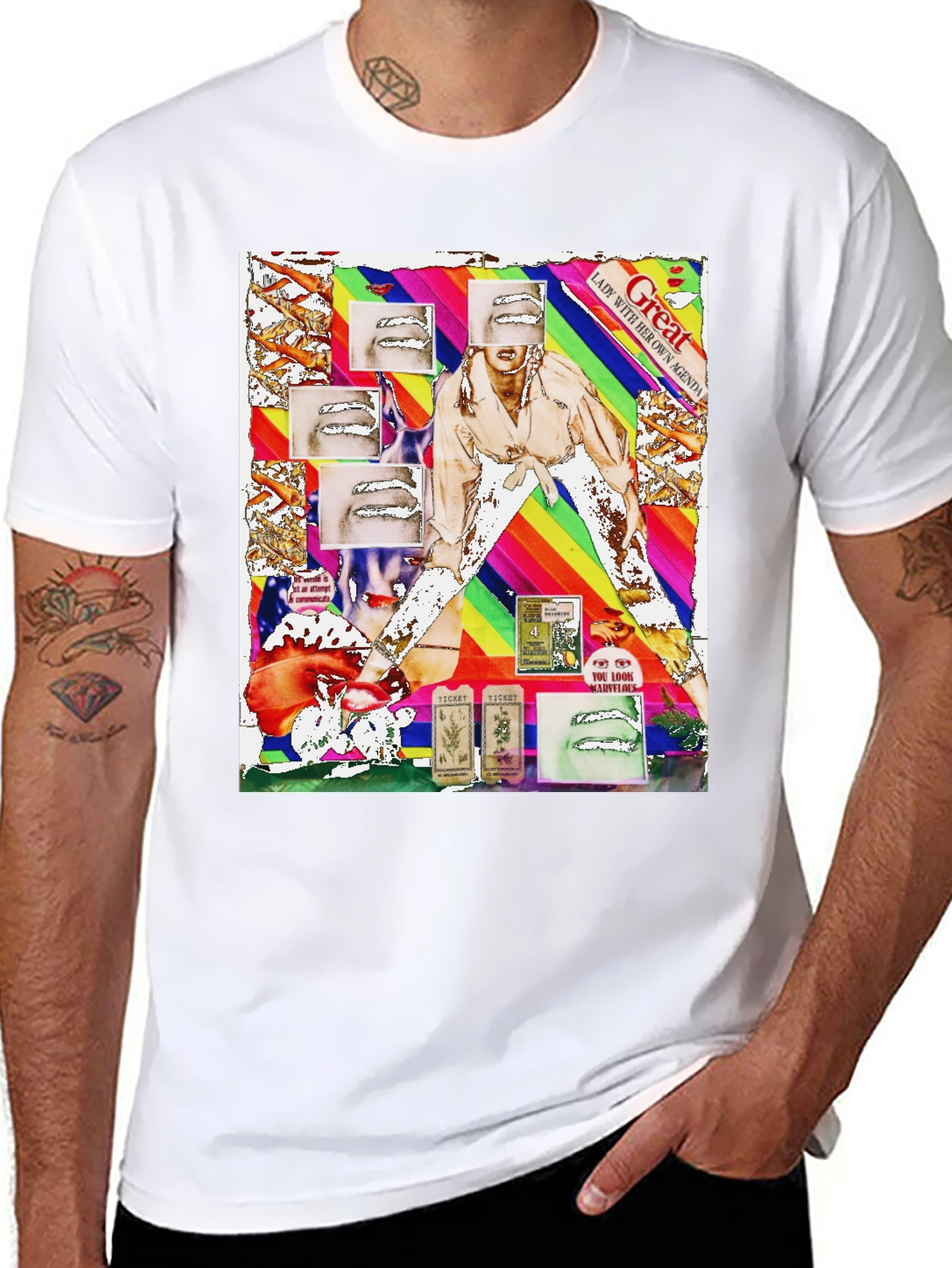 Unique Graphic Print T-Shirt