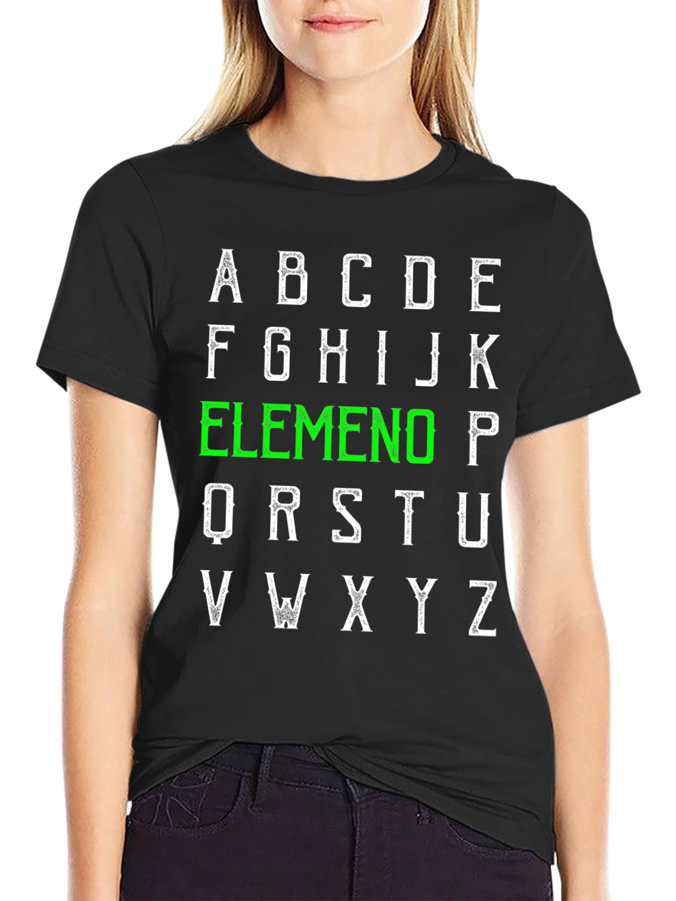 Alphabet Elemeno T-Shirt - ABC Green