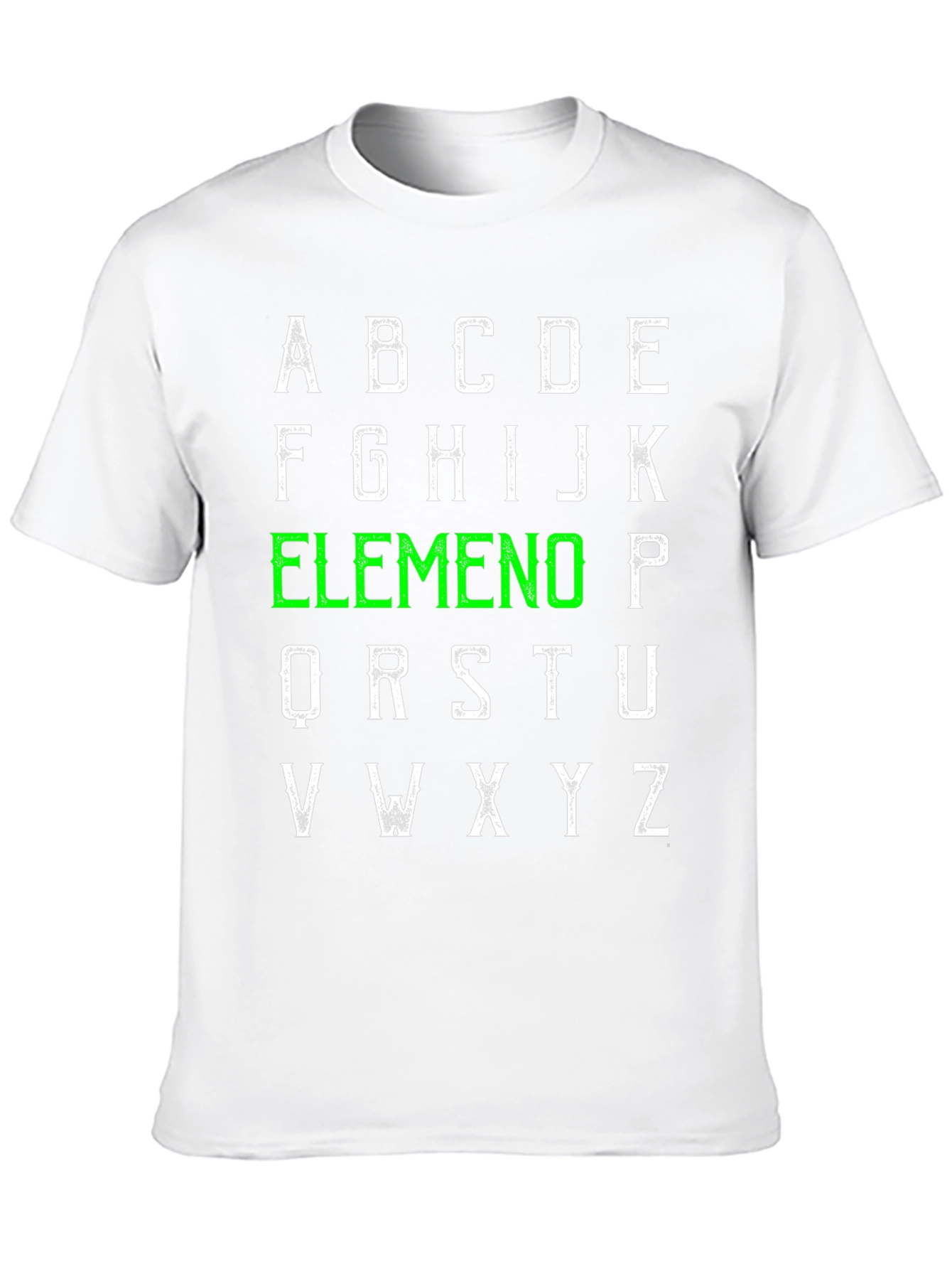 Alphabet Elemeno T-Shirt - ABC Green