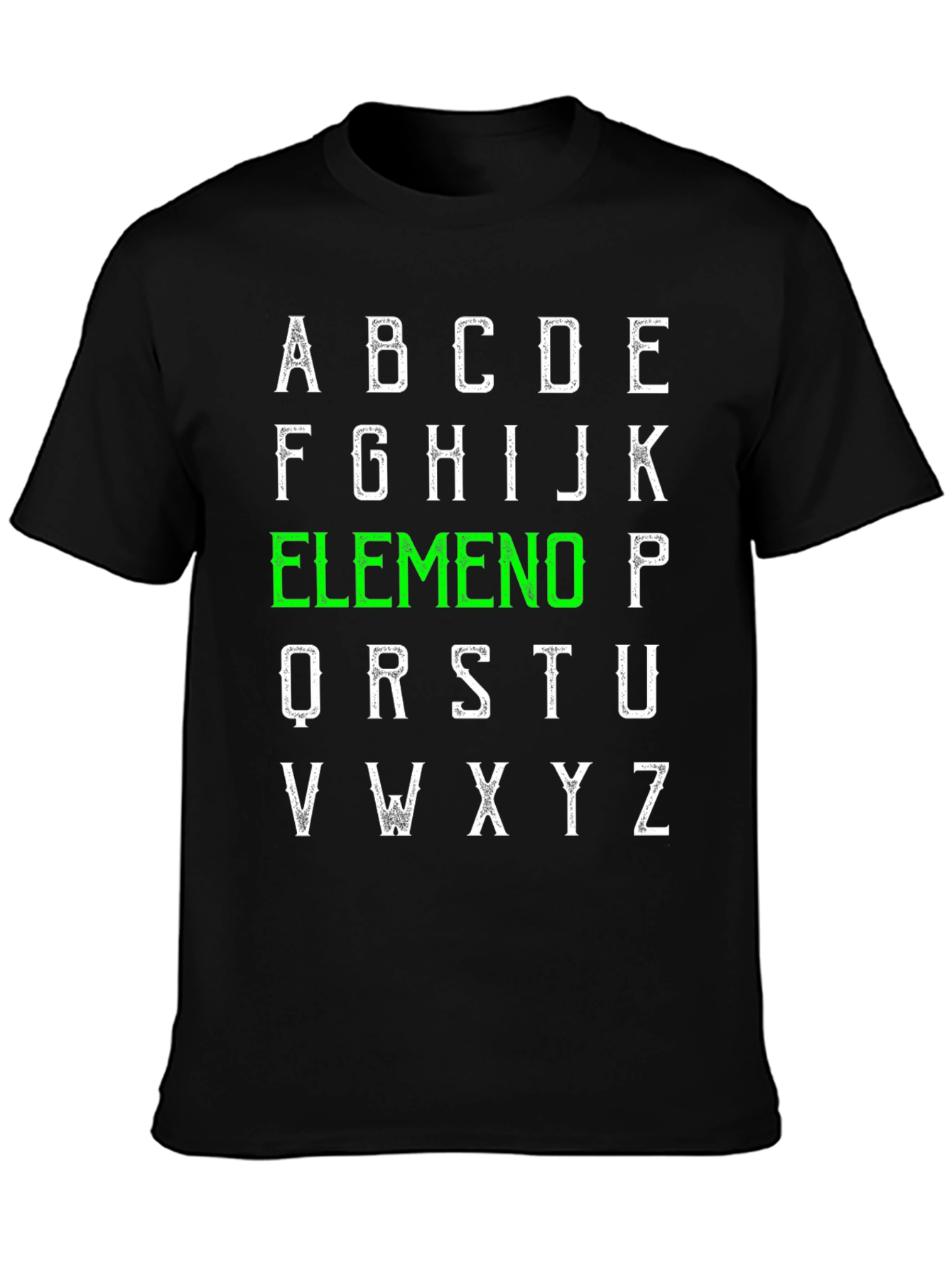 Alphabet Elemeno T-Shirt - ABC Green