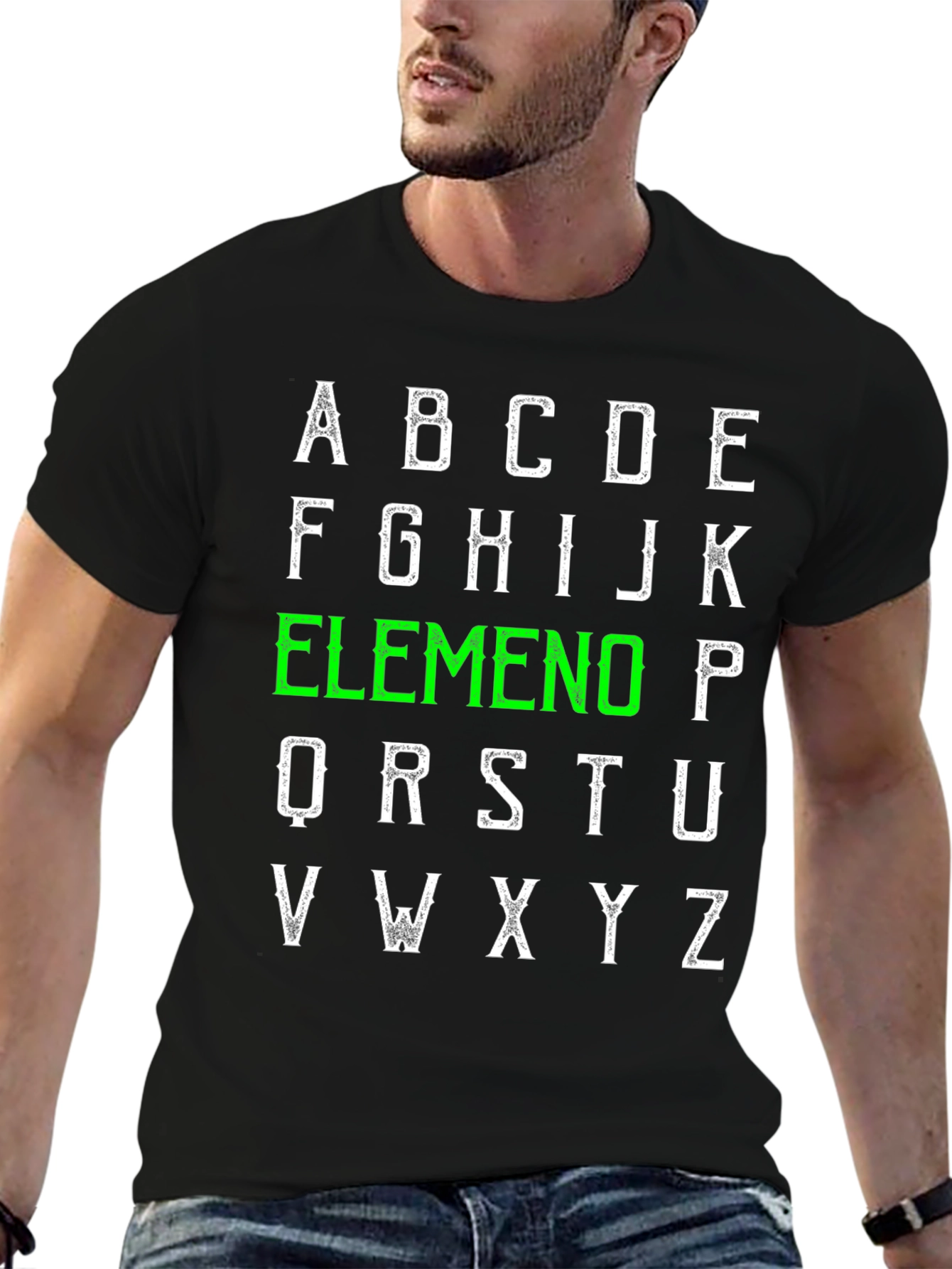 Alphabet Elemeno T-Shirt - ABC Green