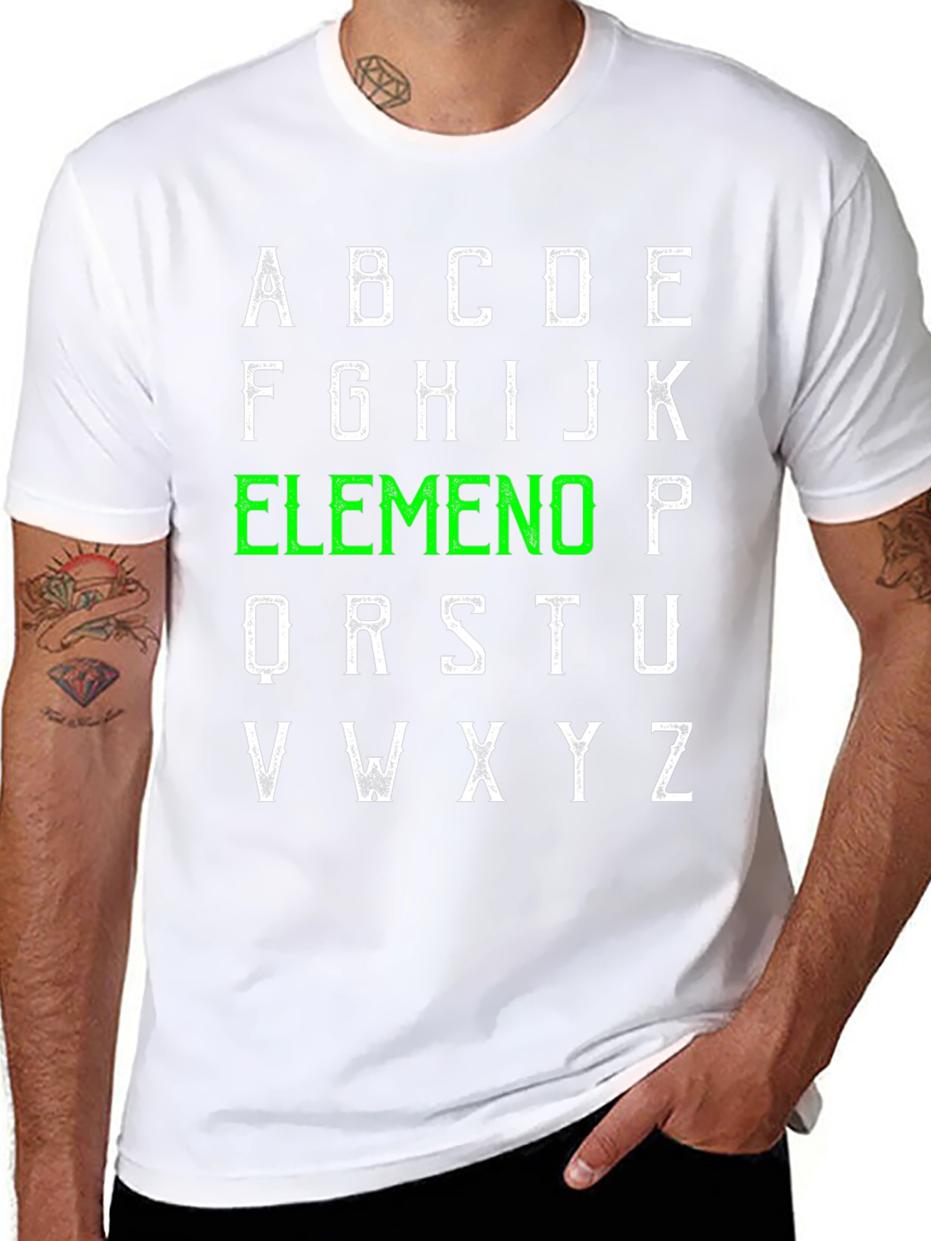 Alphabet Elemeno T-Shirt - ABC Green