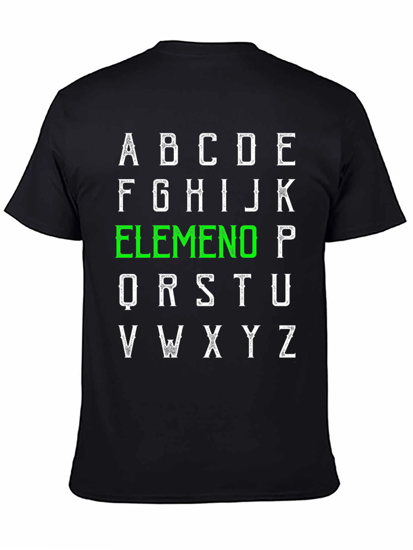 Alphabet Elemeno T-Shirt - ABC Green