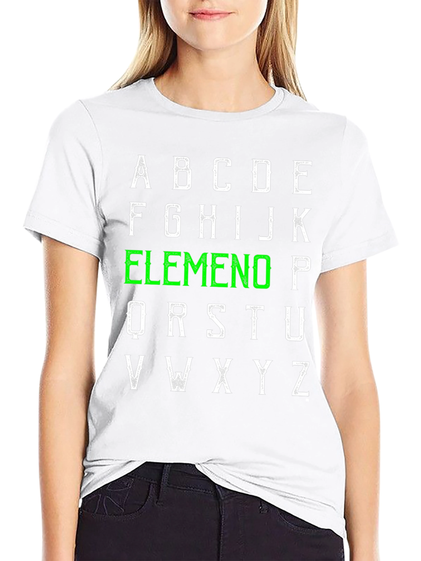 Alphabet Elemeno T-Shirt - ABC Green