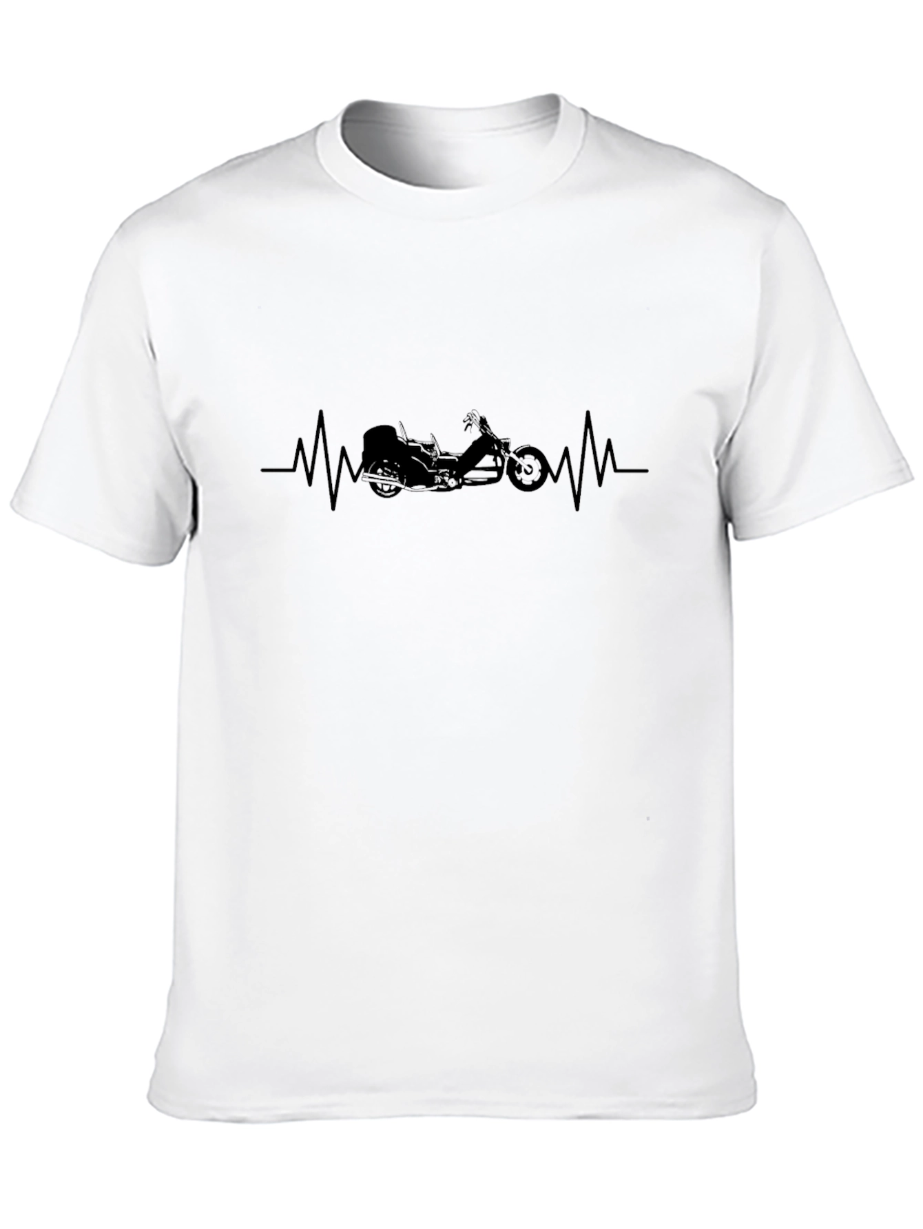 Motorcycle Heartbeat Graphic Tee