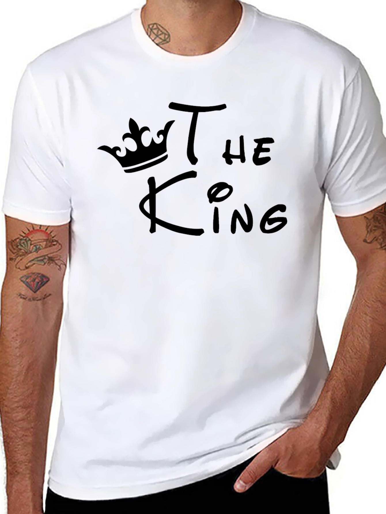 The King Black T-Shirt - Crown Graphic