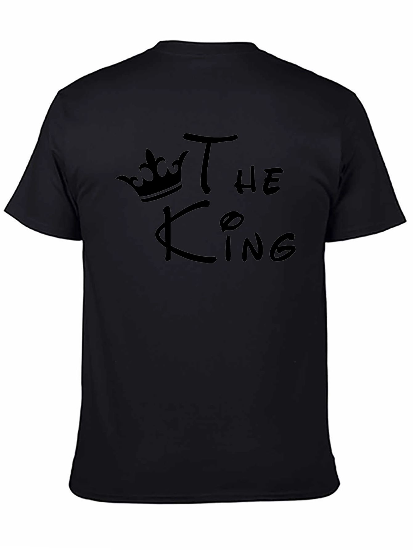 The King Black T-Shirt - Crown Graphic