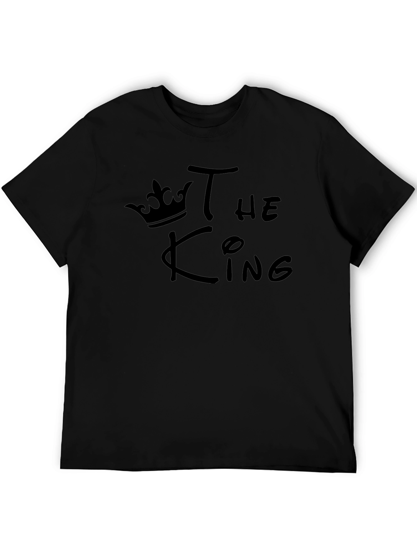The King Black T-Shirt - Crown Graphic