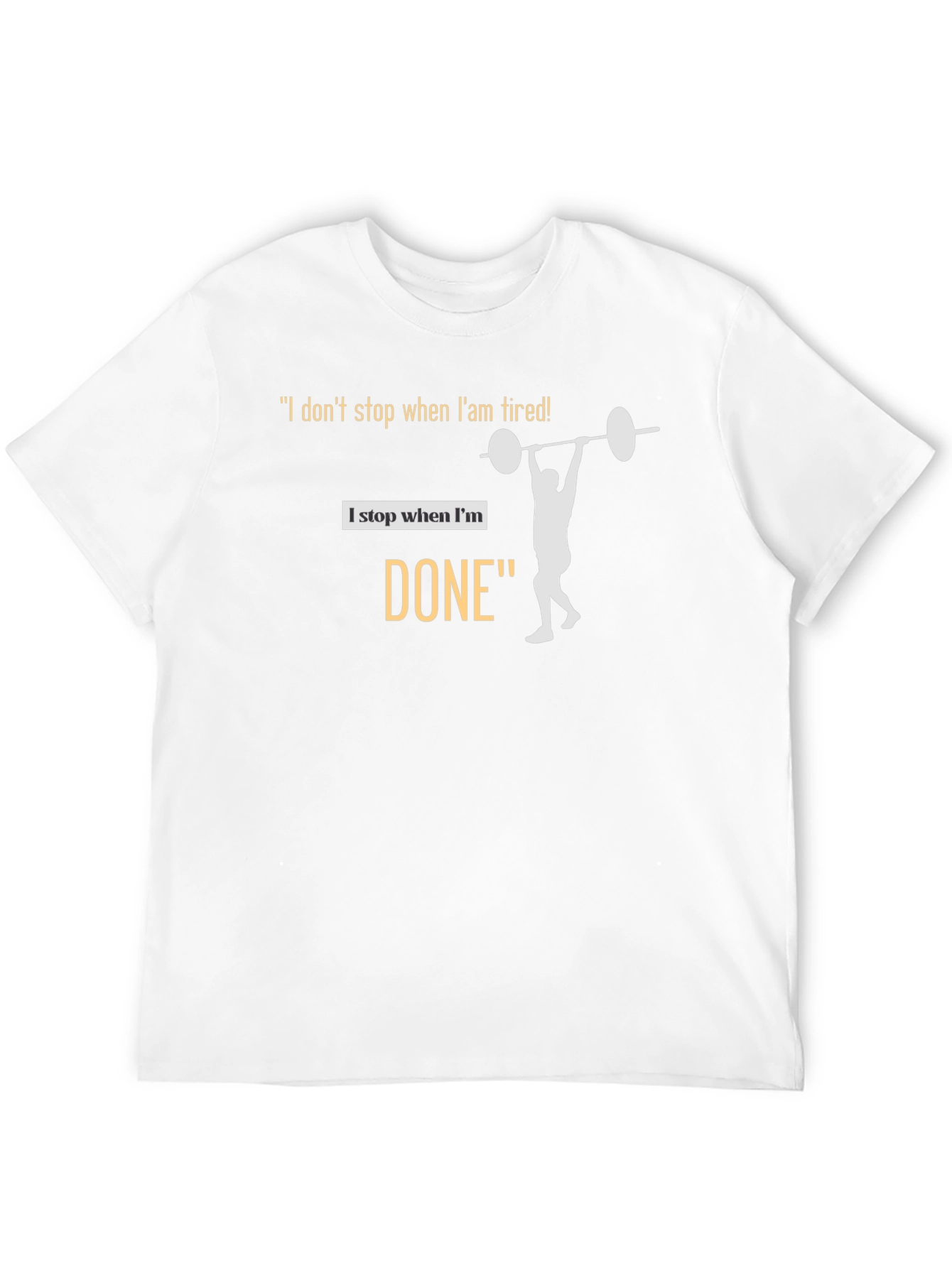 Workout Motivation Black T-Shirt