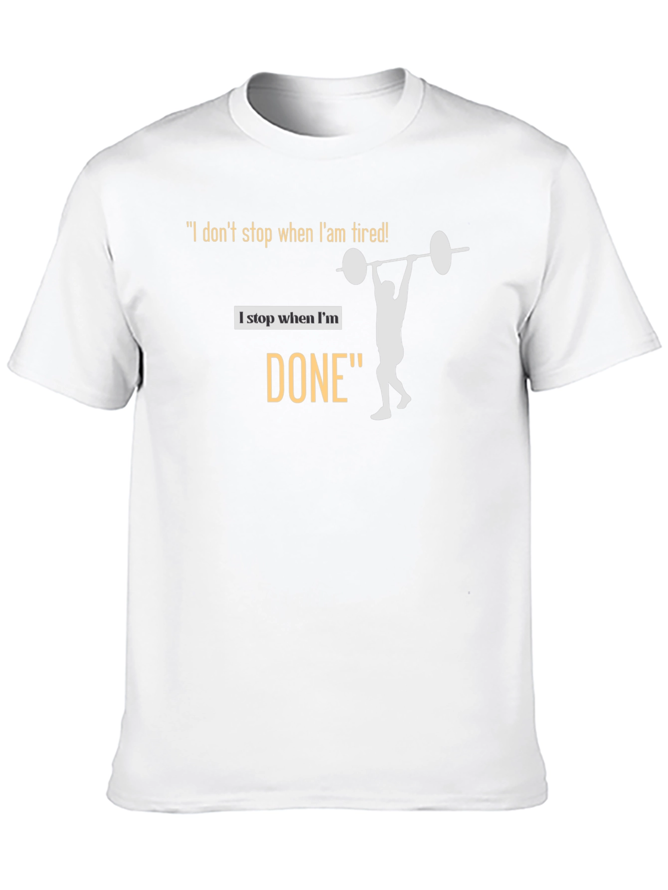 Workout Motivation Black T-Shirt