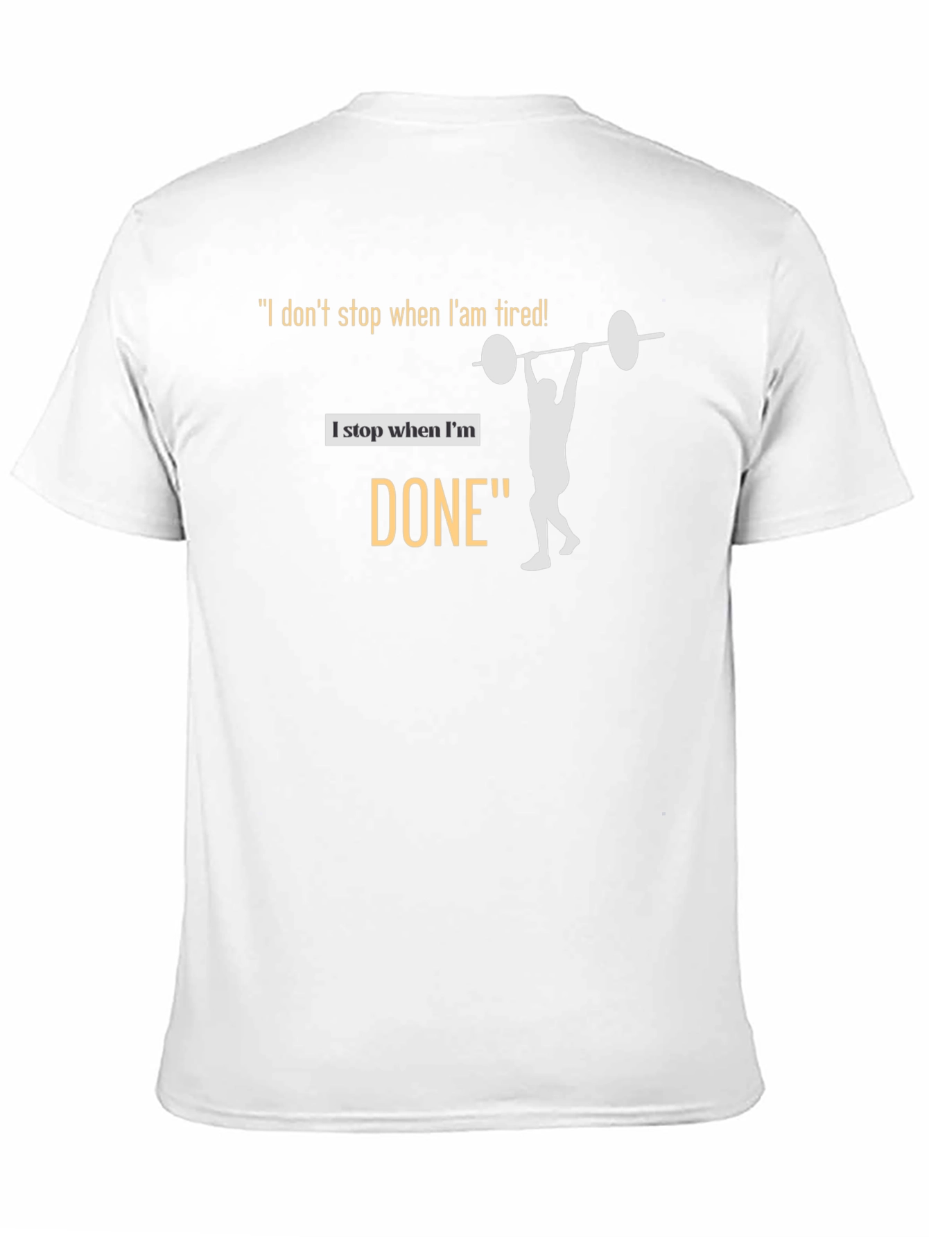 Workout Motivation Black T-Shirt
