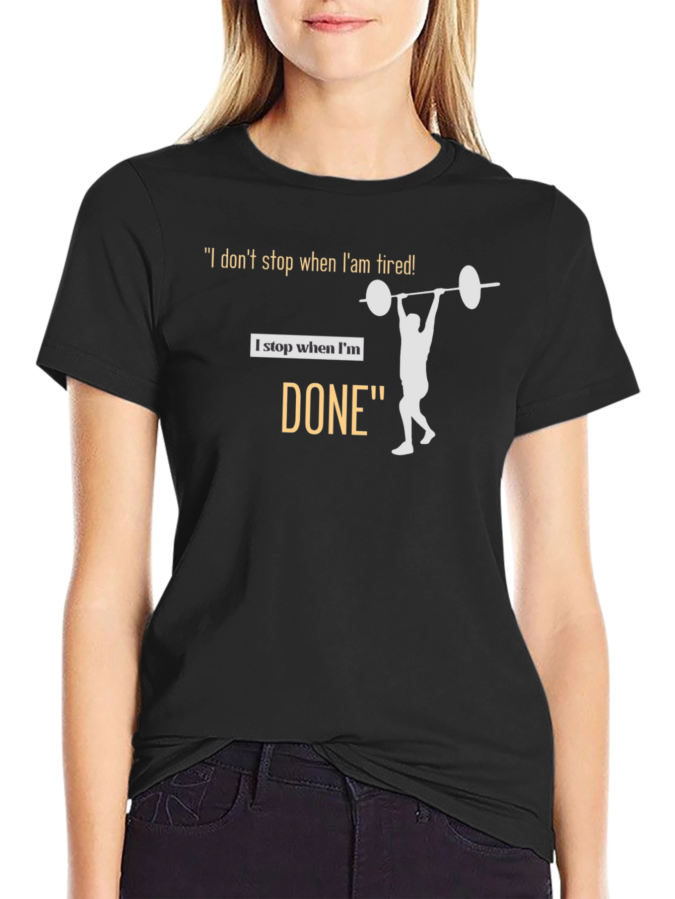 Workout Motivation Black T-Shirt