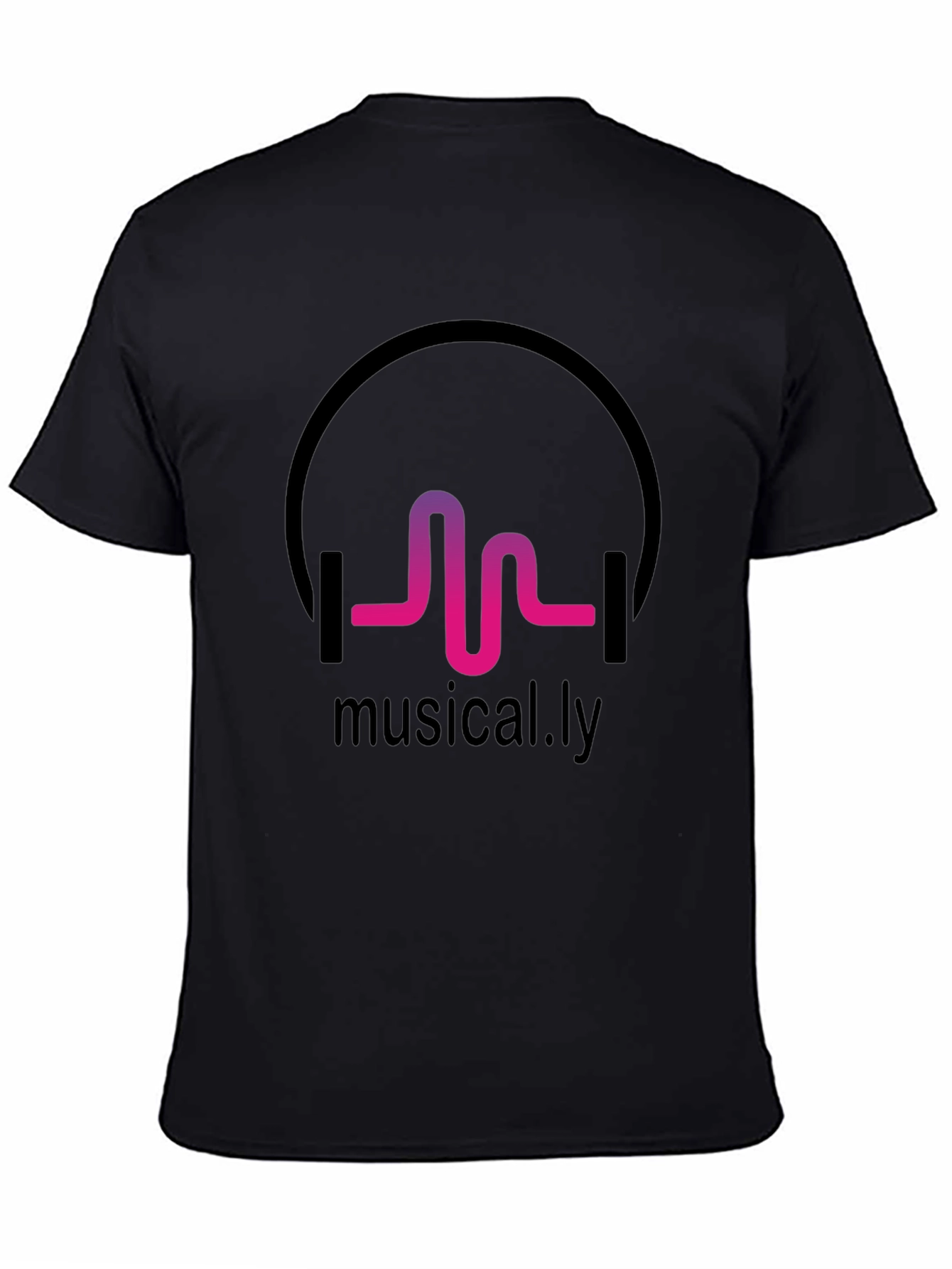 Musical.ly Black Graphic Tee