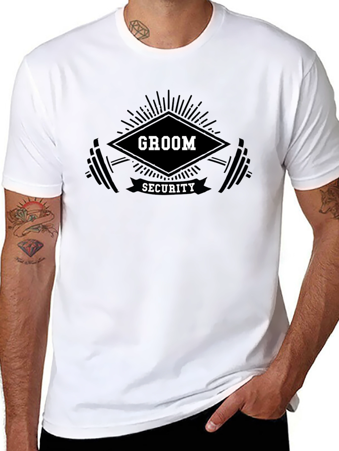 Groom Security T-Shirt Funny Wedding Party Tee
