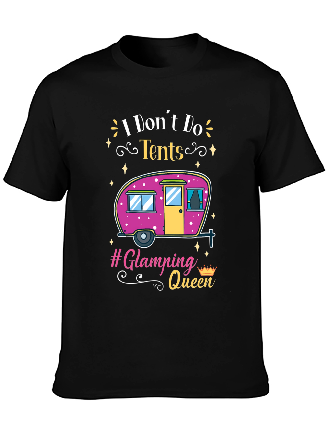 Glamping Queen T-Shirt - Camping in Style