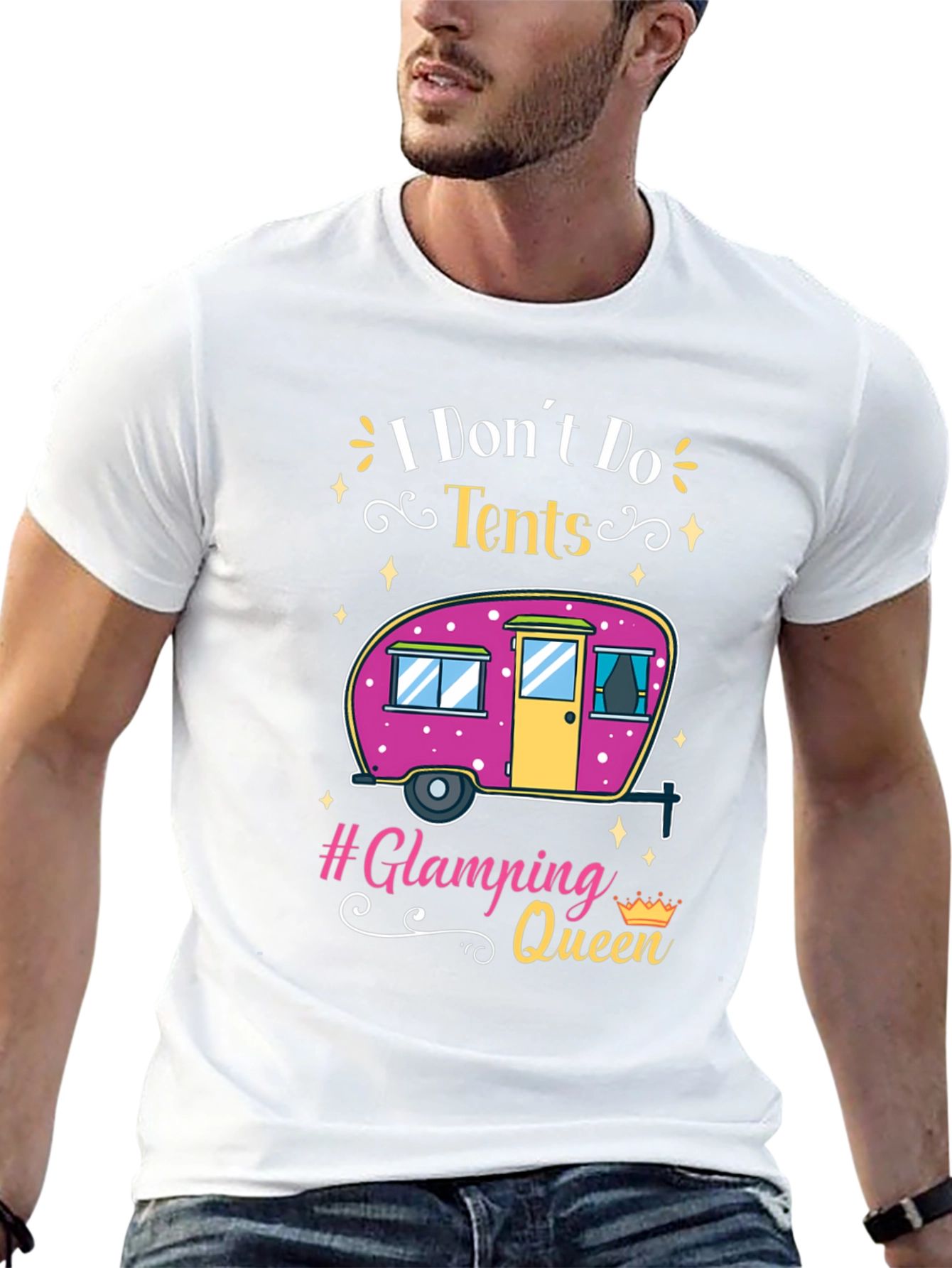 Glamping Queen T-Shirt - Camping in Style