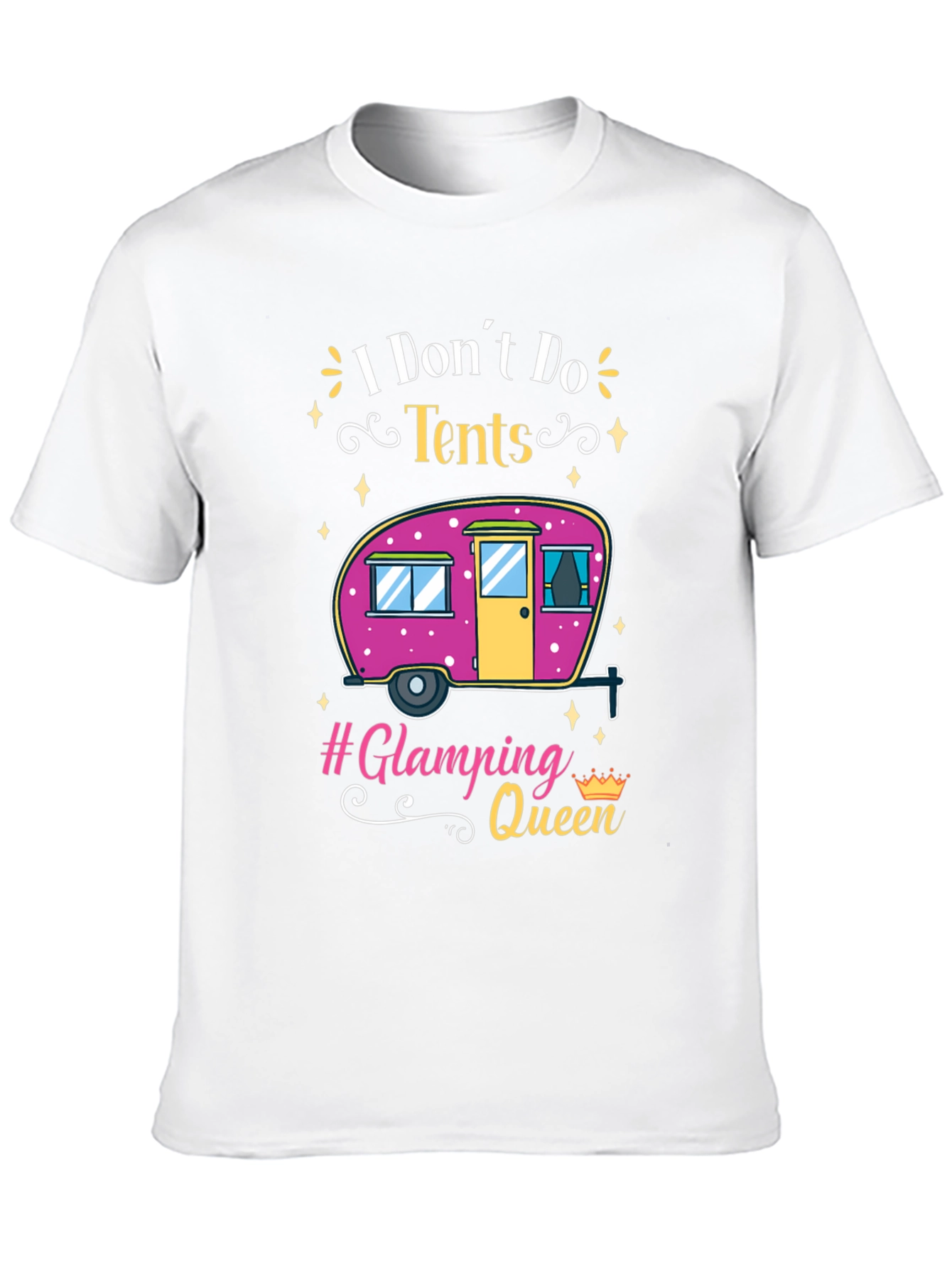 Glamping Queen T-Shirt - Camping in Style