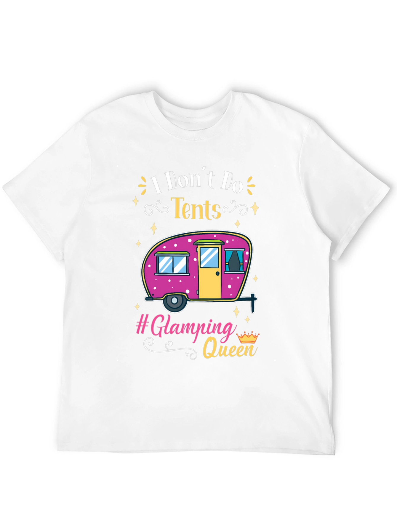 Glamping Queen T-Shirt - Camping in Style