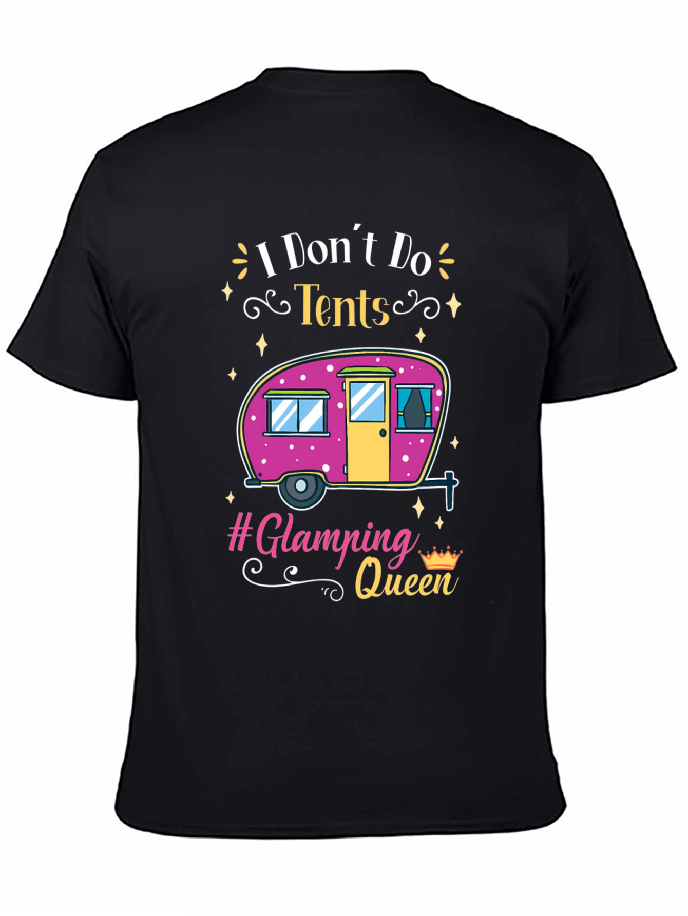 Glamping Queen T-Shirt - Camping in Style
