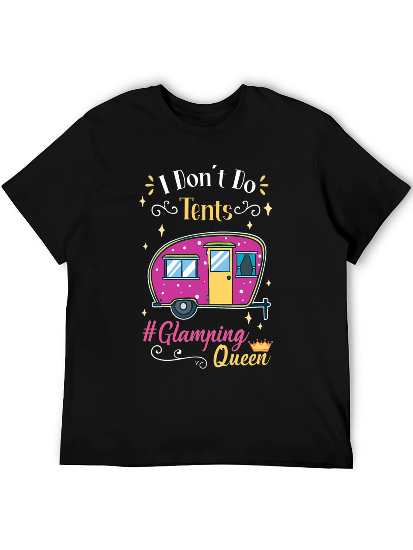 Glamping Queen T-Shirt - Camping in Style