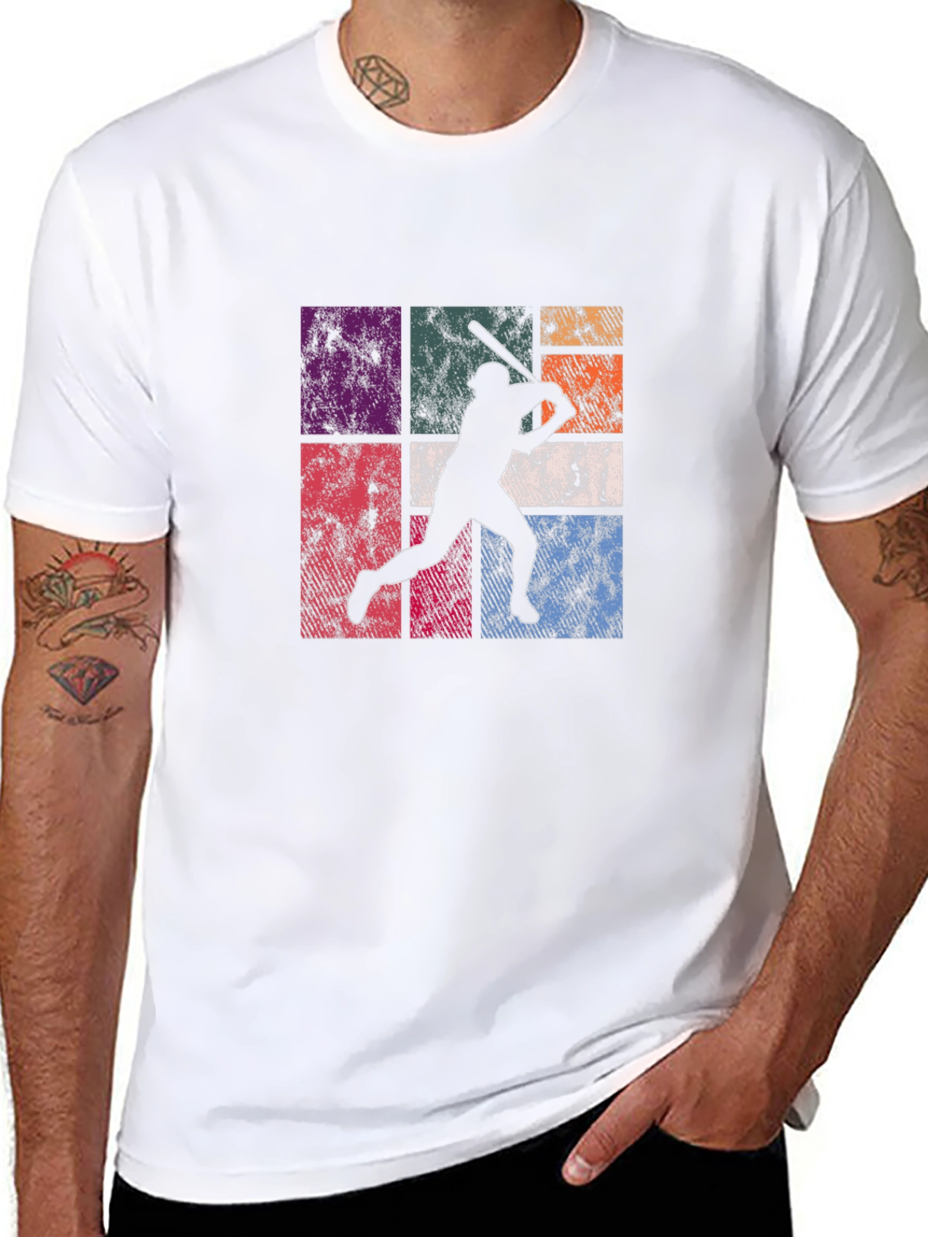 Retro Baseball Player T-Shirt