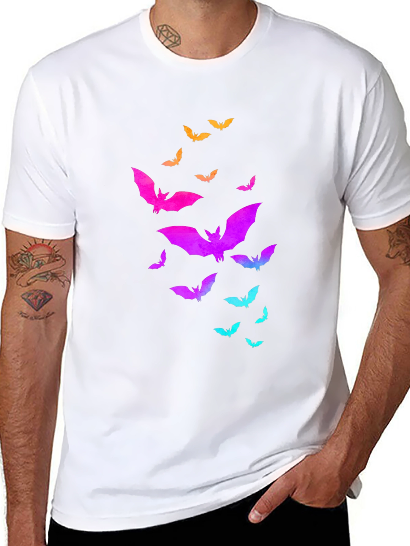 Halloween Bats T-Shirt - Spooky & Stylish