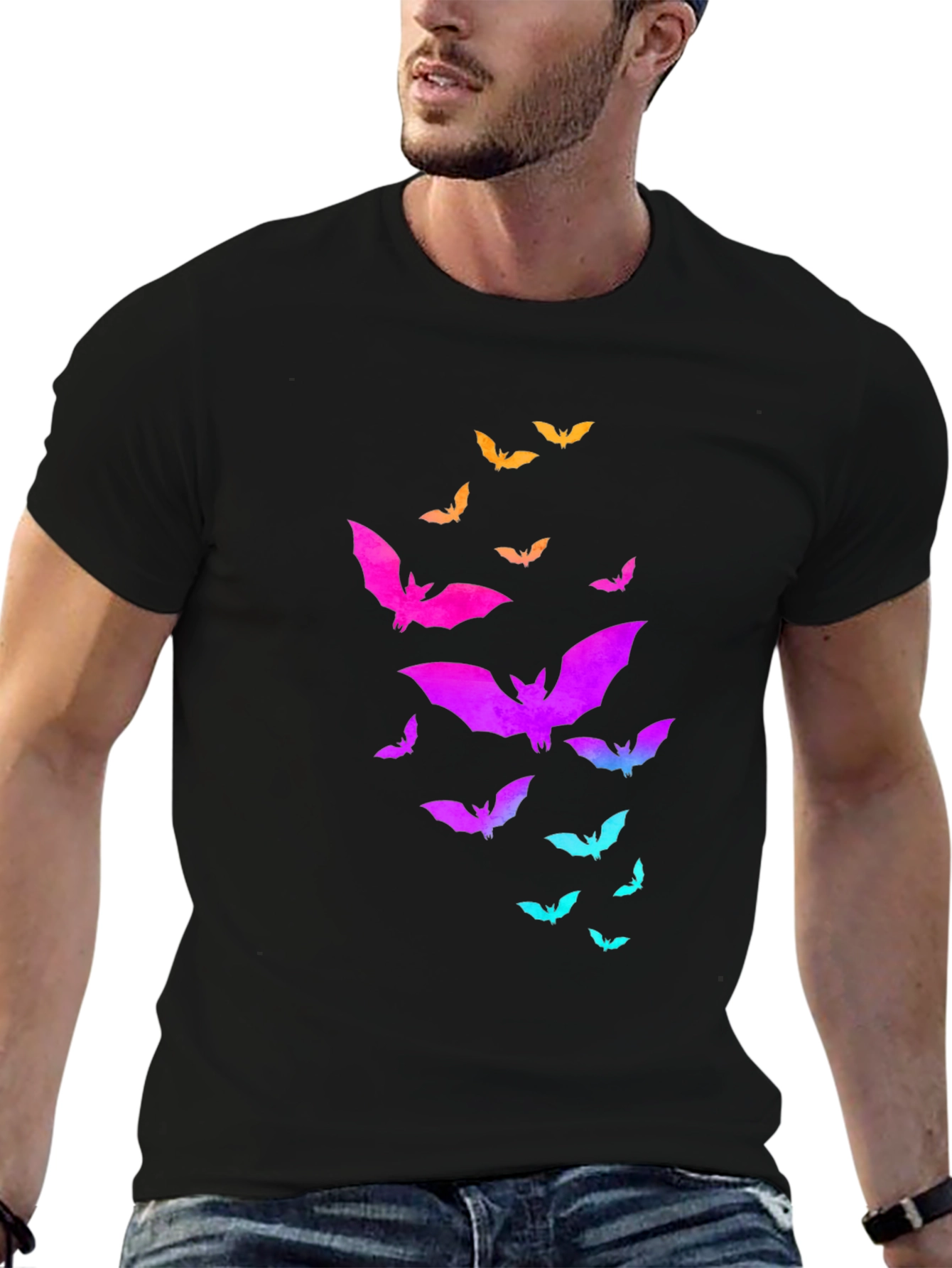 Halloween Bats T-Shirt - Spooky & Stylish