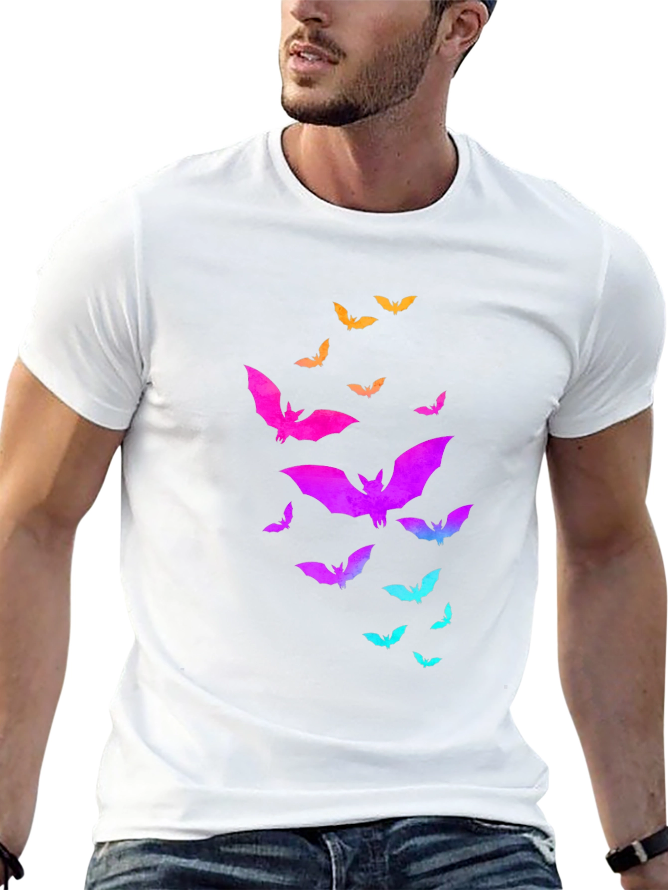 Halloween Bats T-Shirt - Spooky & Stylish