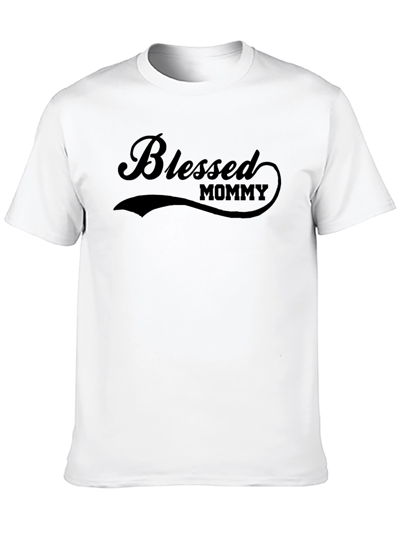 Blessed Mommy Graphic T-Shirt - Black