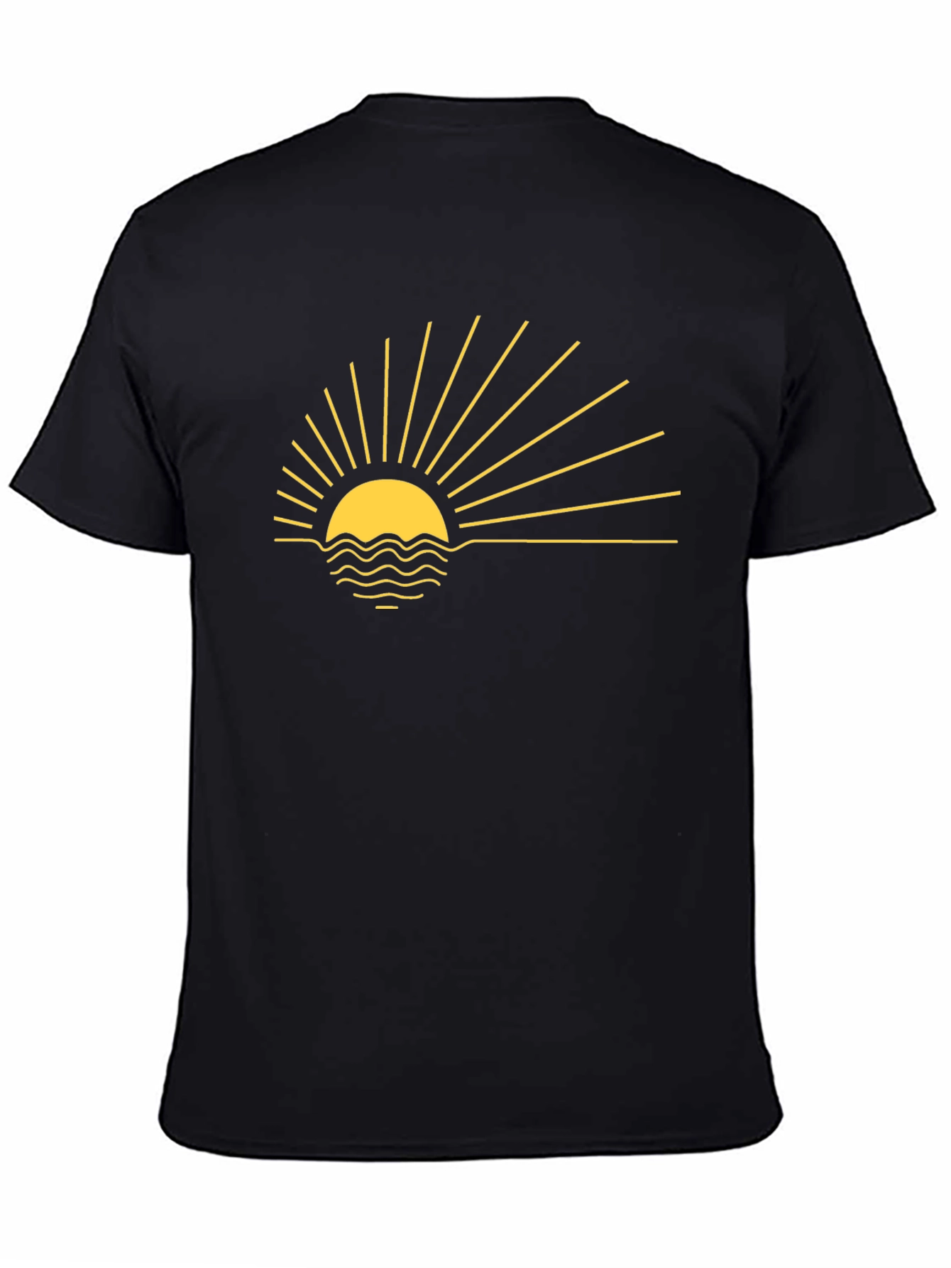 Sunrise Graphic Tee - Black Cotton Blend