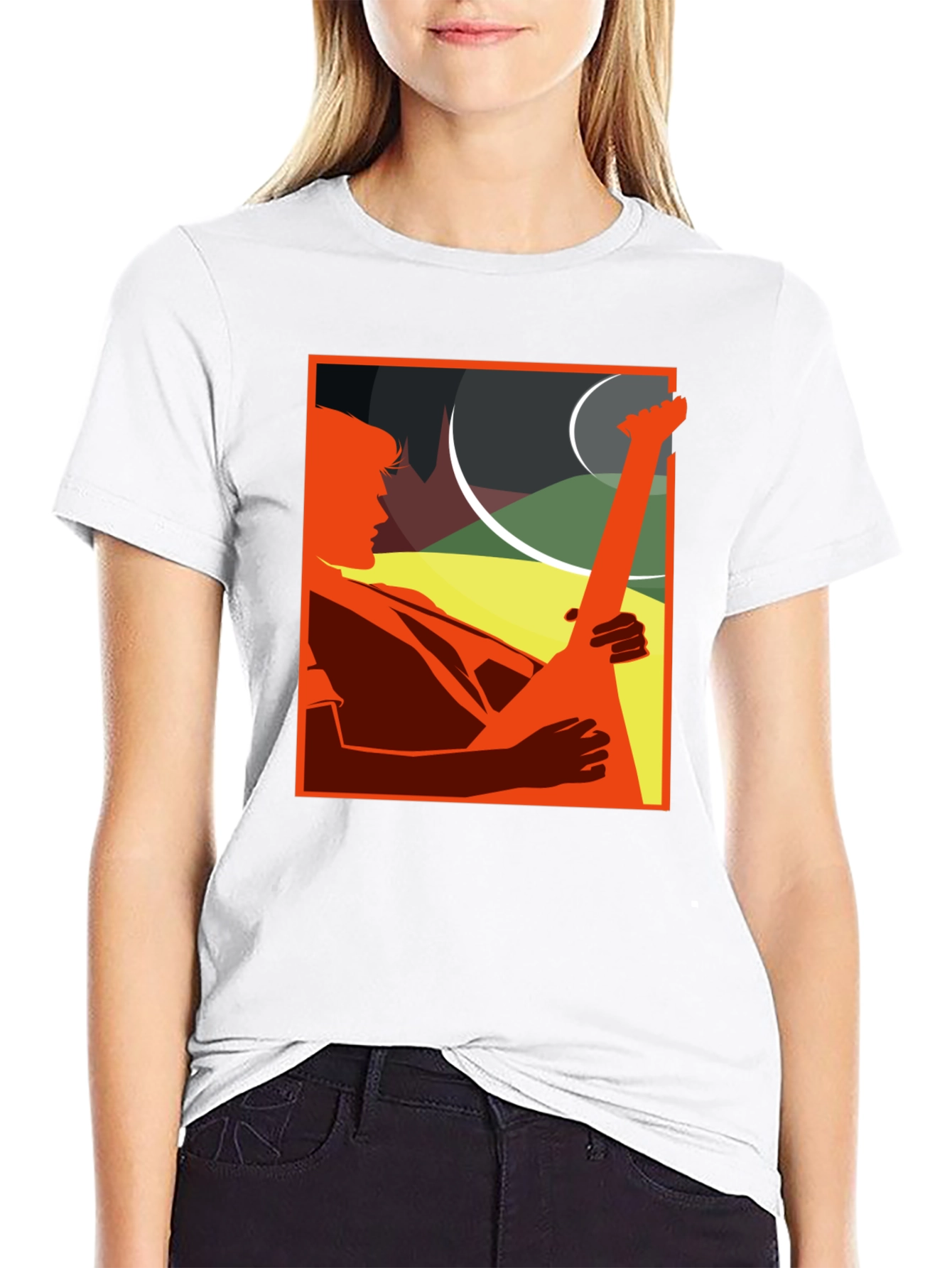 Guitar Player Graphic Tee - Cool Musician T-Shirt