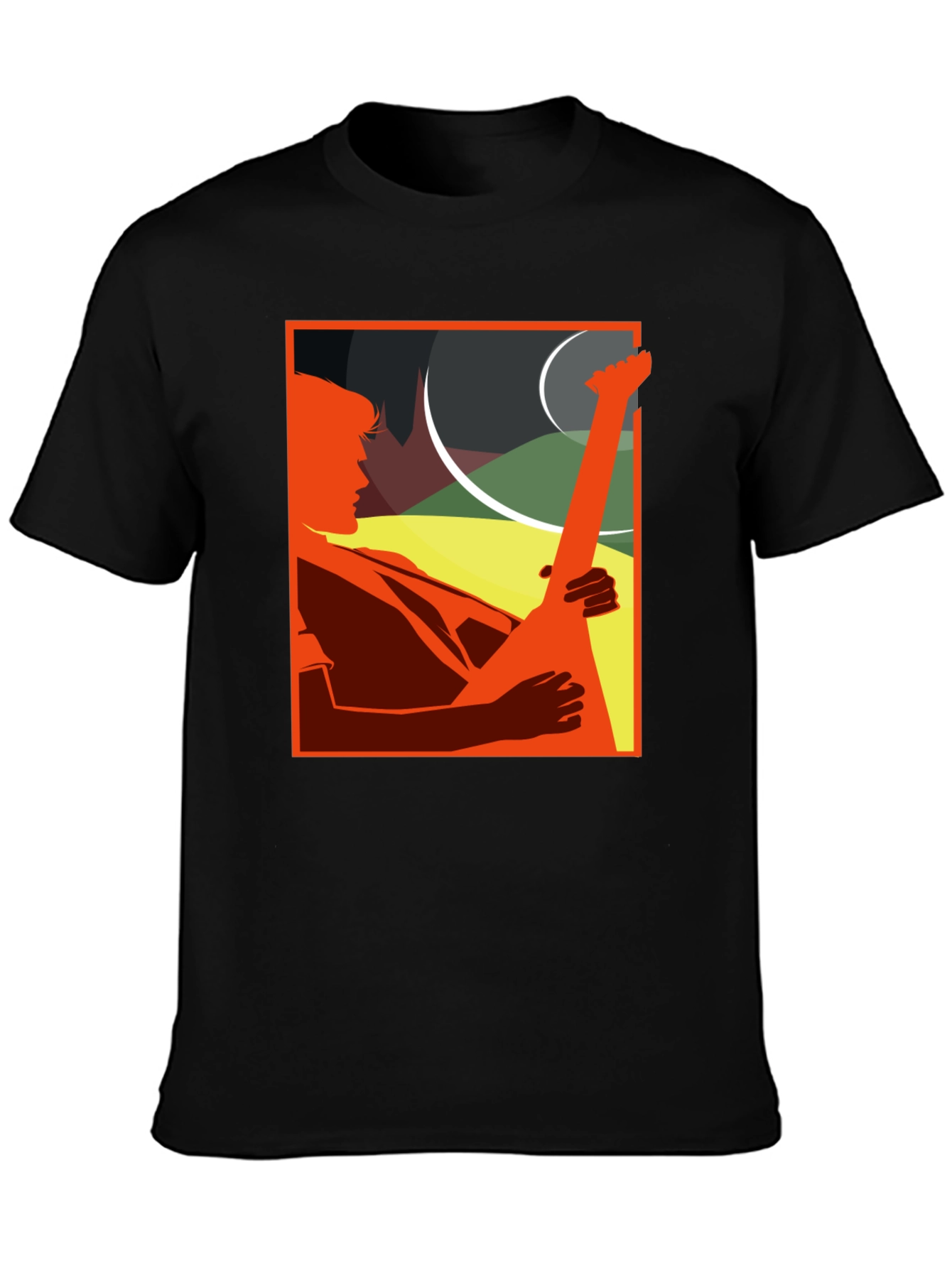 Guitar Player Graphic Tee - Cool Musician T-Shirt