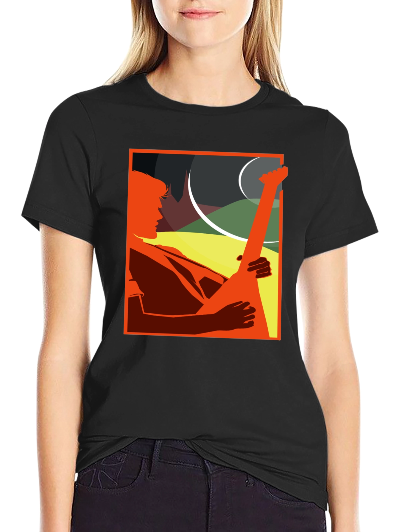 Guitar Player Graphic Tee - Cool Musician T-Shirt