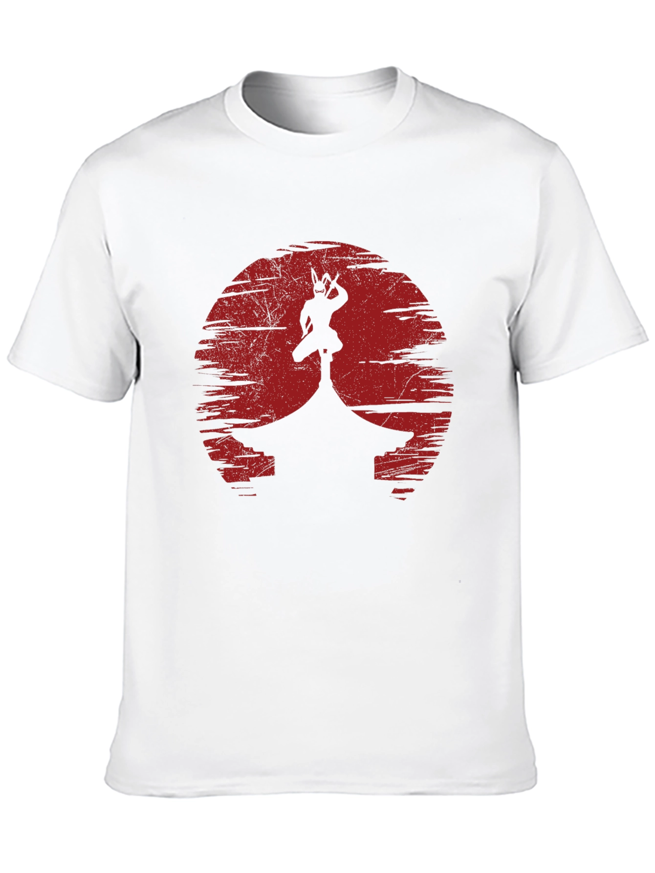 Ninja Silhouette Graphic Tee - Mens Black T-Shirt