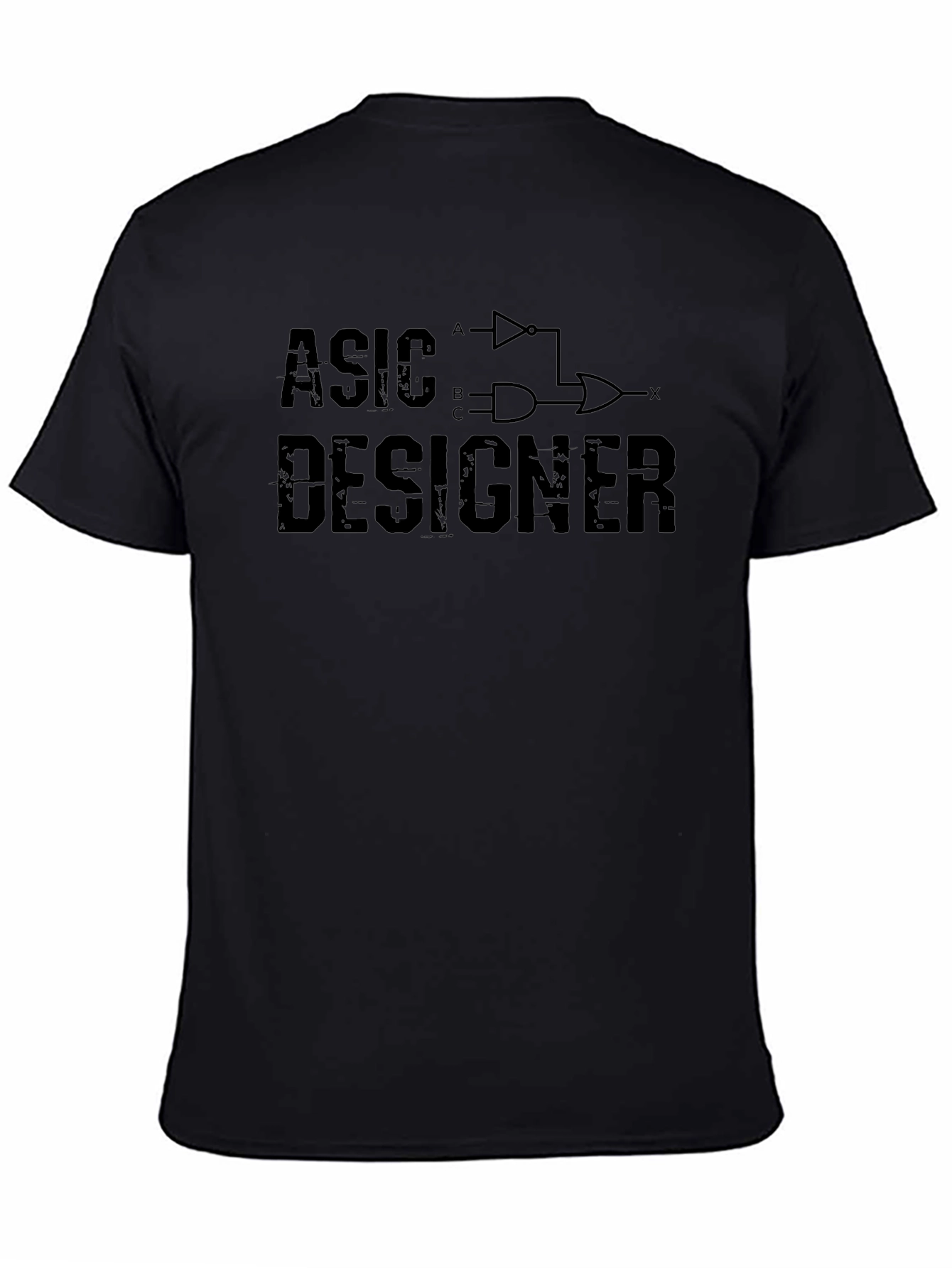 ASIC Designer Logic Gate Black T-Shirt
