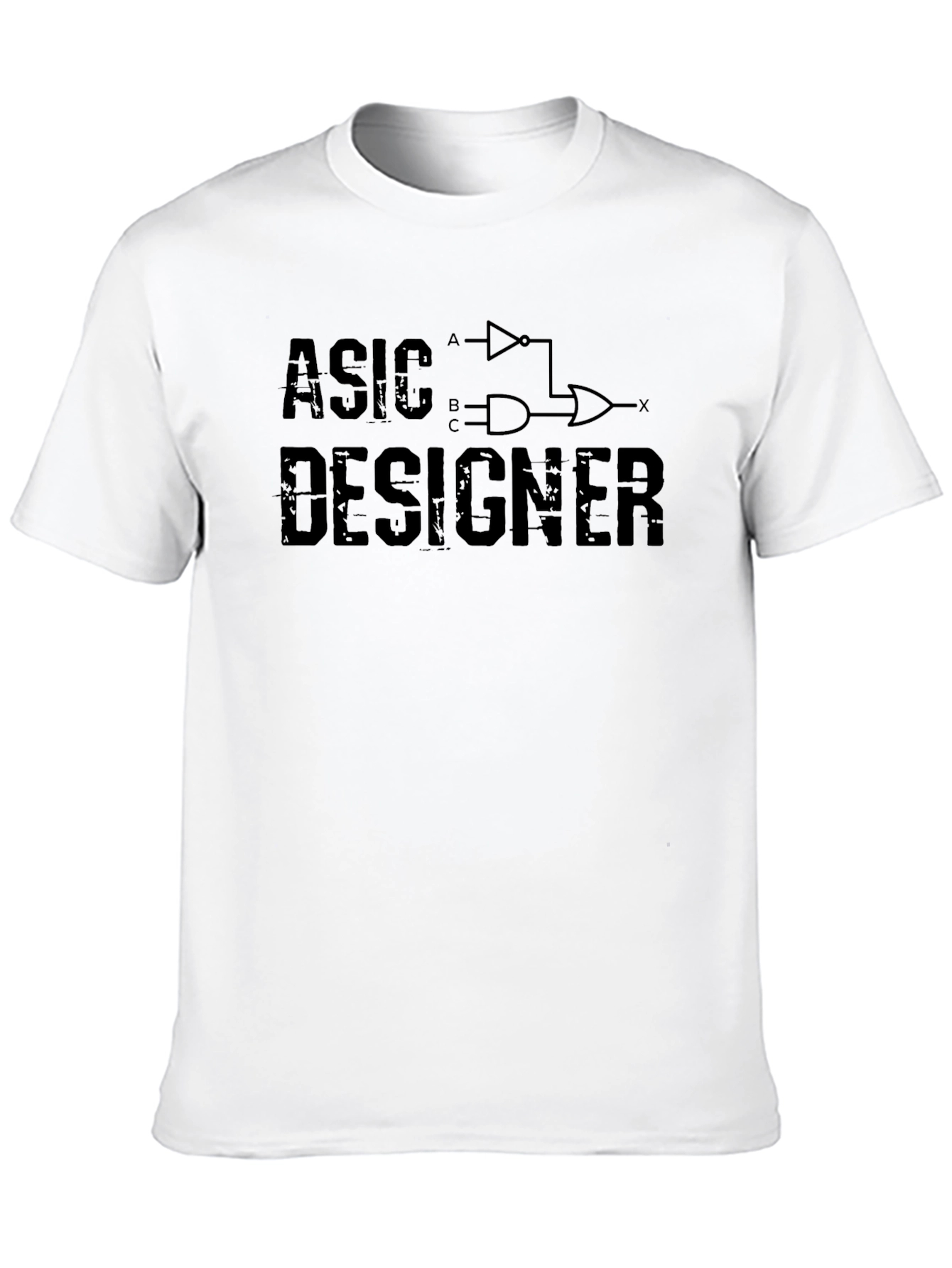 ASIC Designer Logic Gate Black T-Shirt