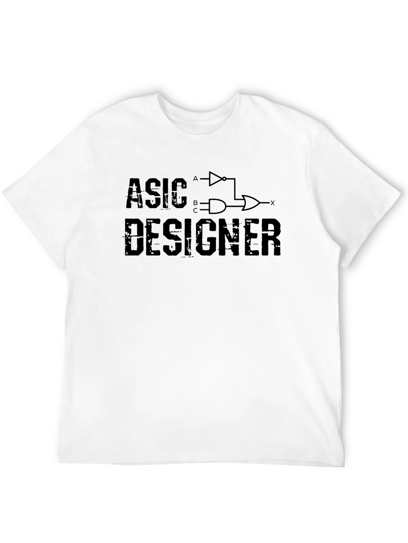 ASIC Designer Logic Gate Black T-Shirt