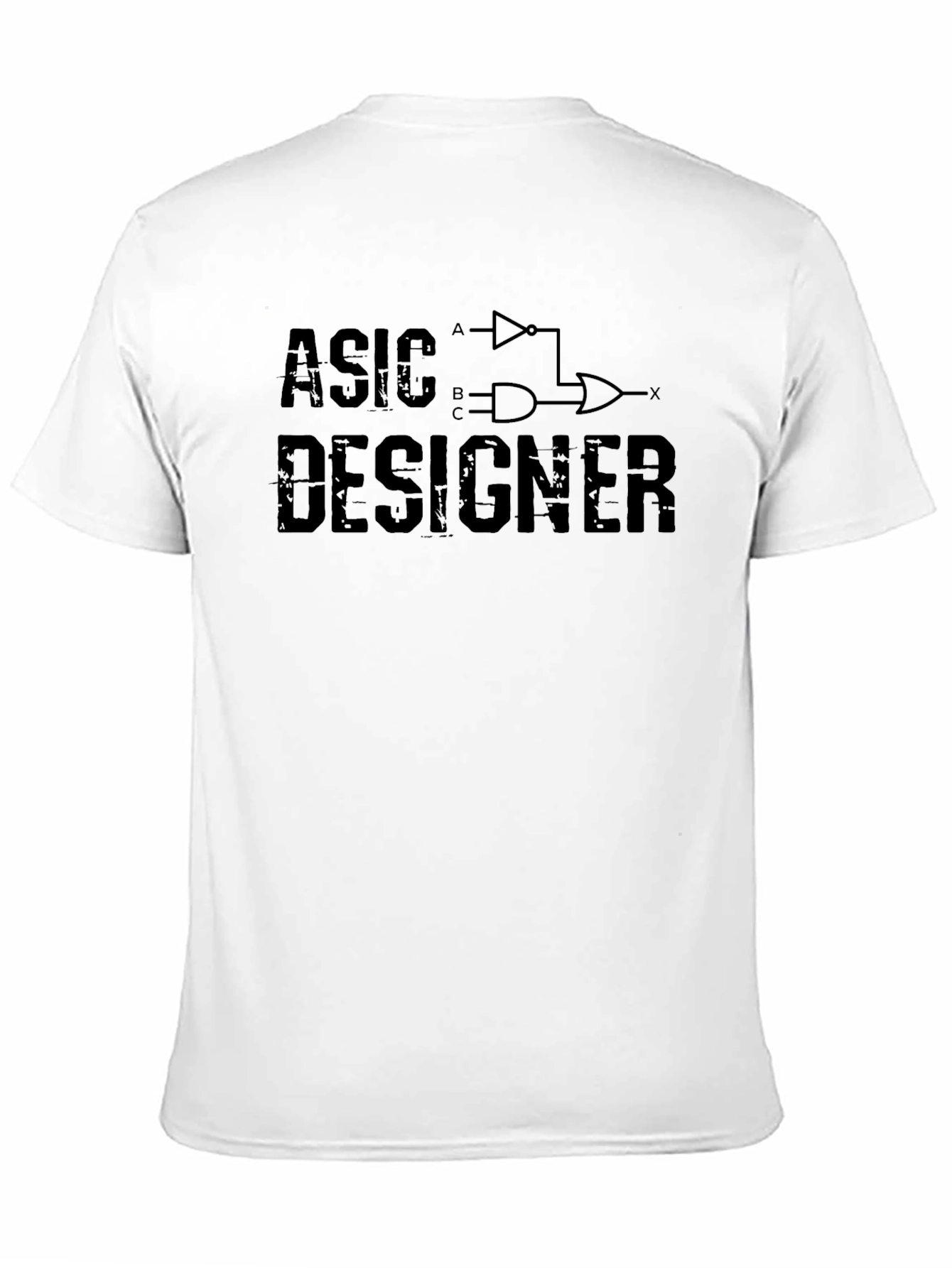 ASIC Designer Logic Gate Black T-Shirt