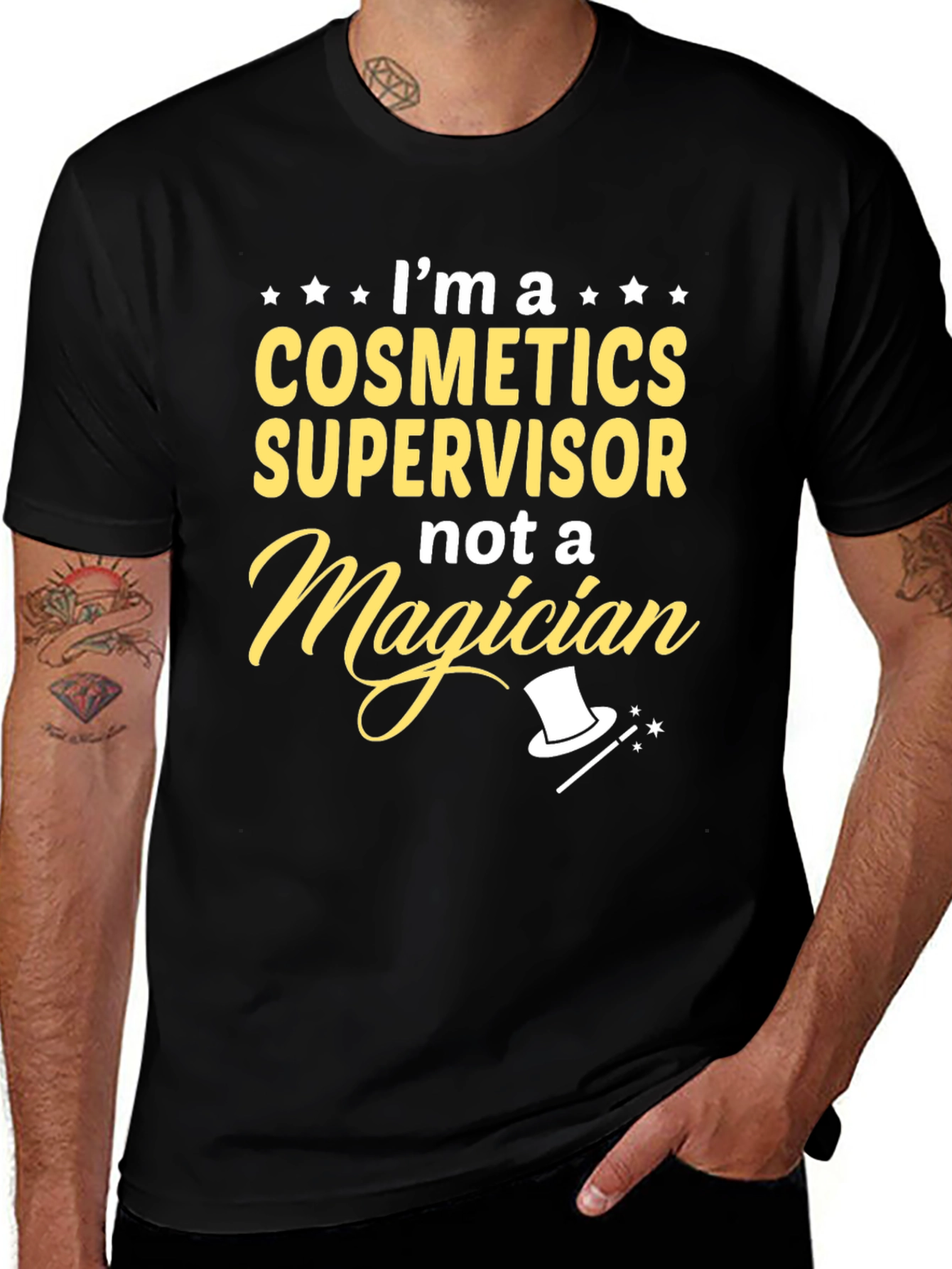 Cosmetics Supervisor T-Shirt - Funny Magician Graphic Tee