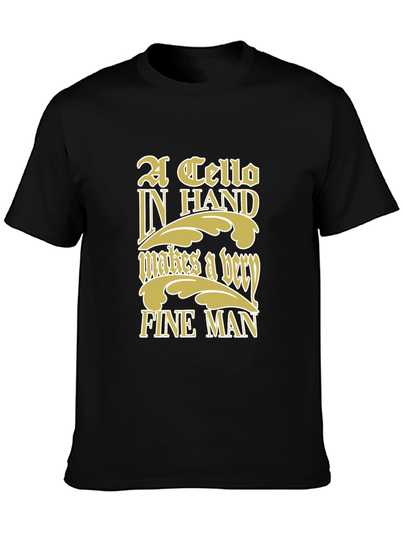 Cello In Hand Graphic T-Shirt